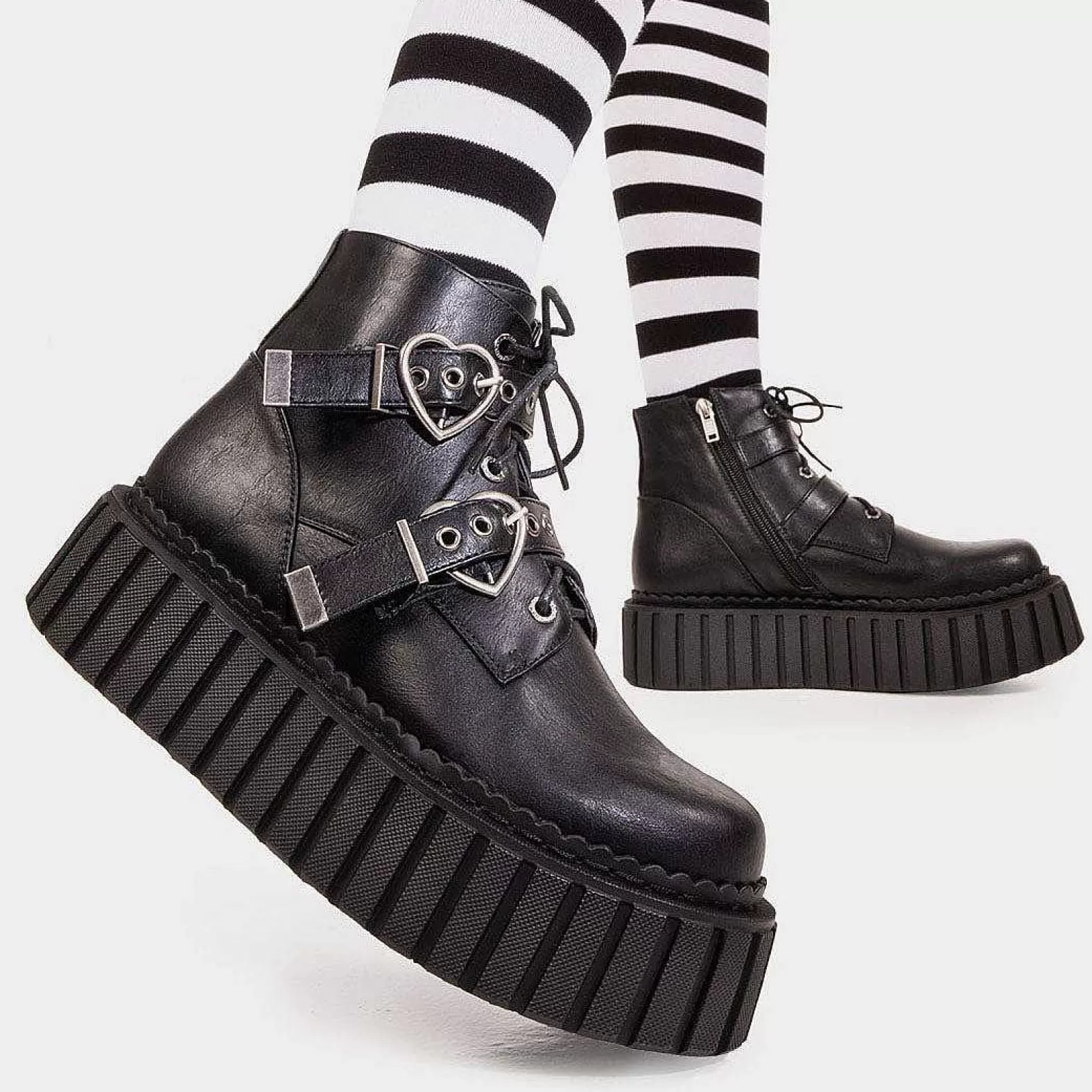 Lamoda Creepers>Almost Lover Chunky Ankle Creeper Boots