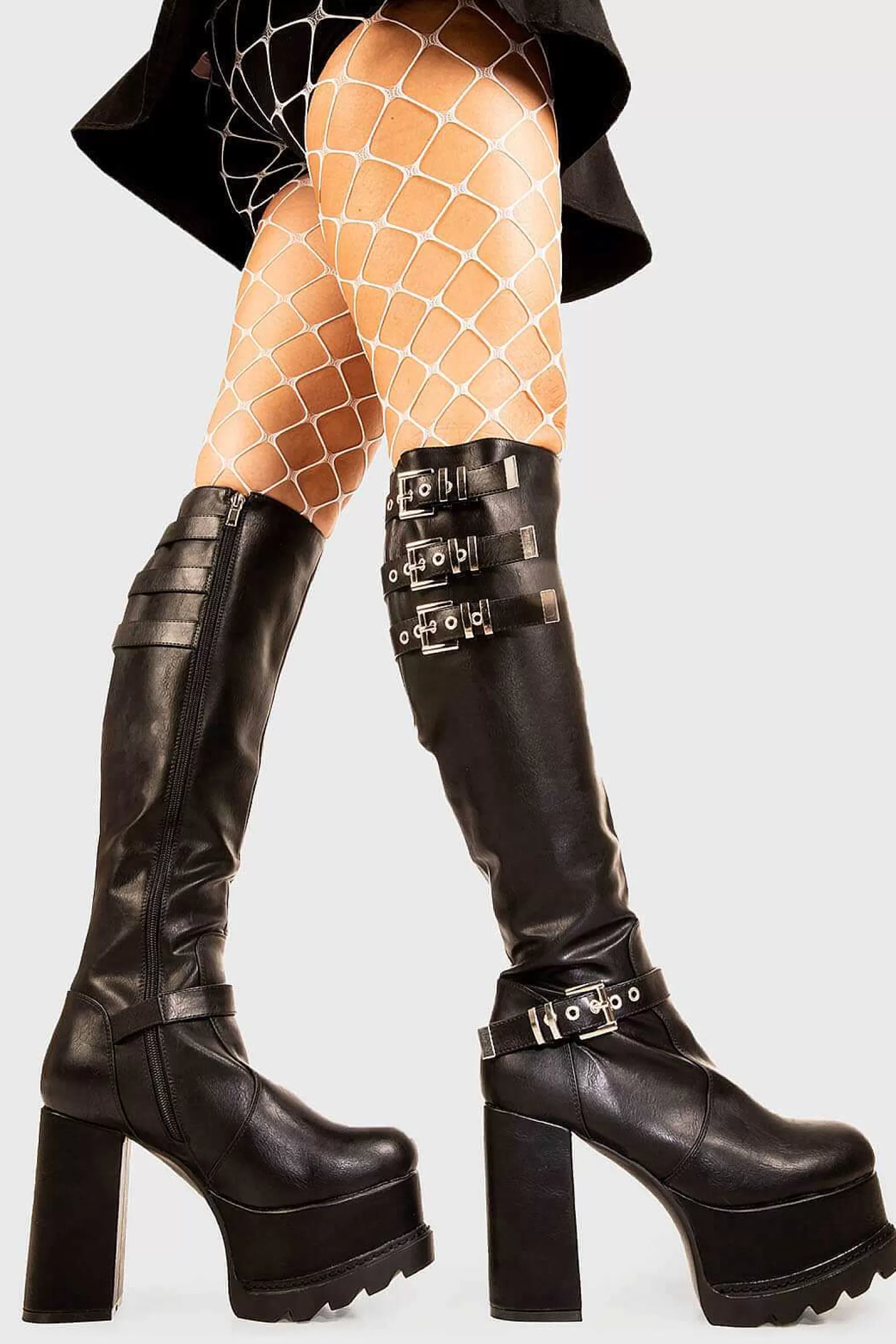 Lamoda Knee High>Beautiful Pain Platform Knee High Boots