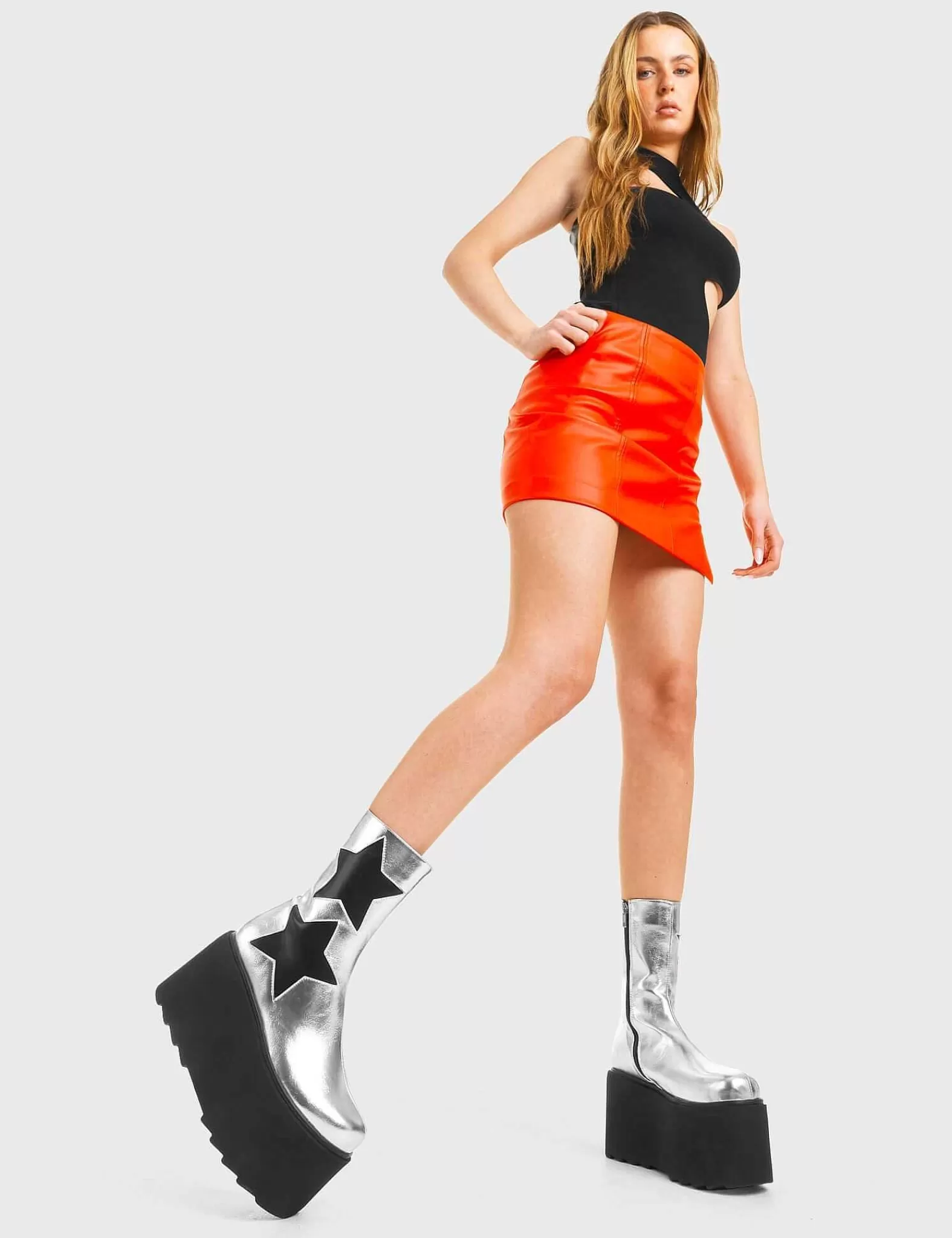 Lamoda Ankle>Big Shot Chunky Platform Ankle Boots