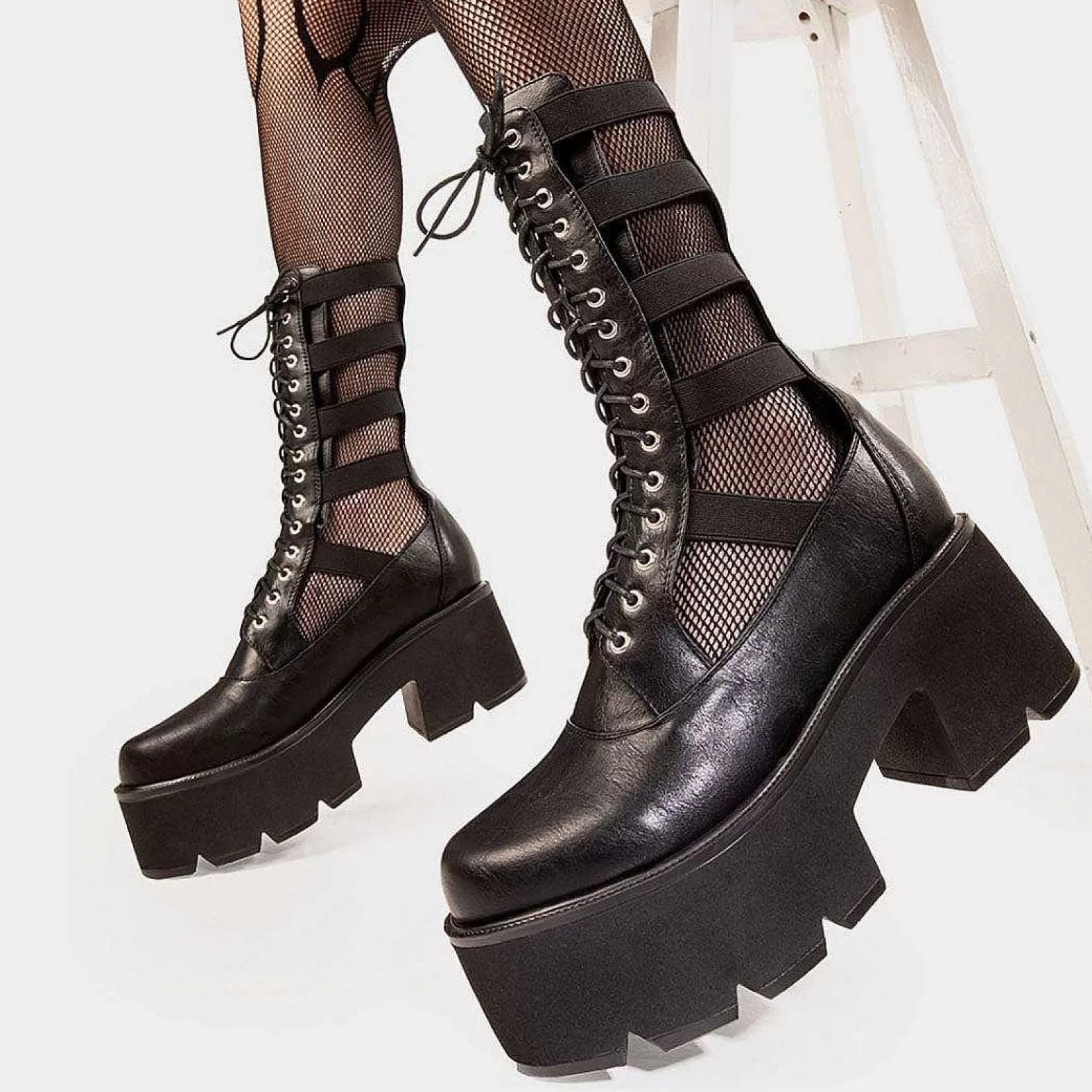 Lamoda Calf>Blatant Chunky Platform Calf Boots