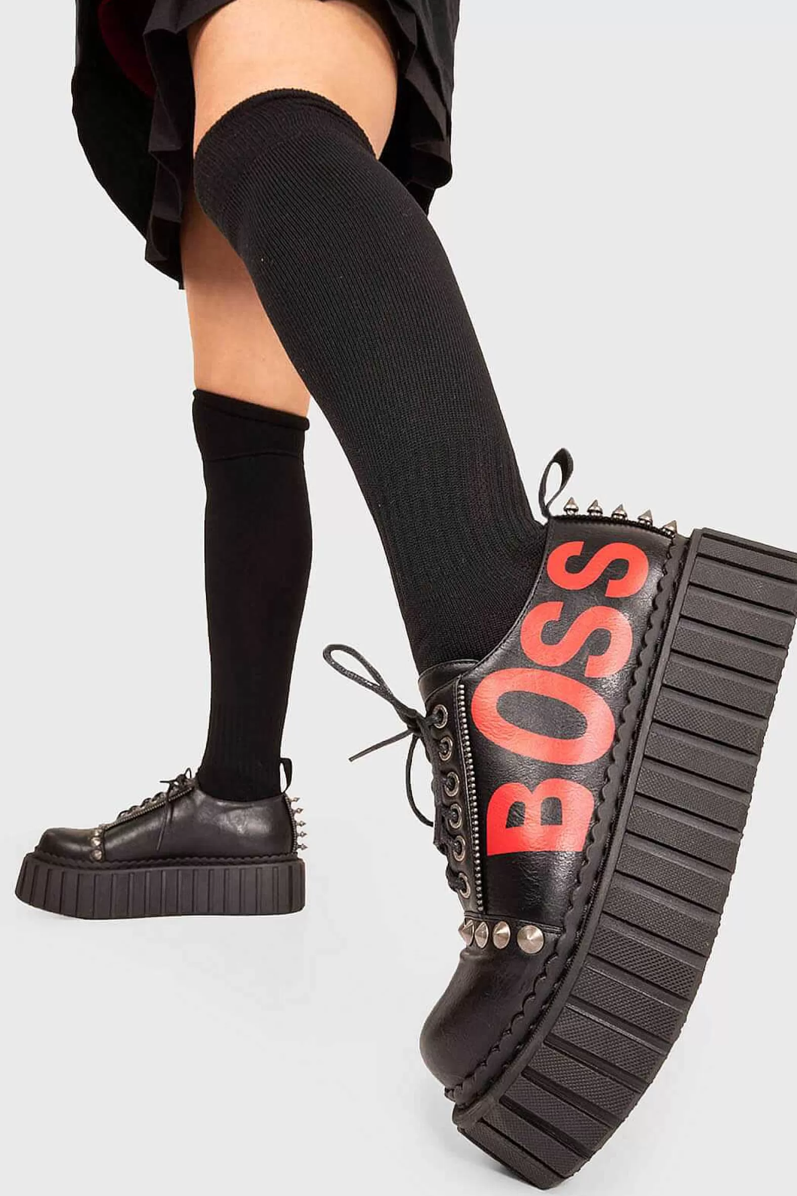 Lamoda Creepers>Boss Babe Chunky Creeper Shoes