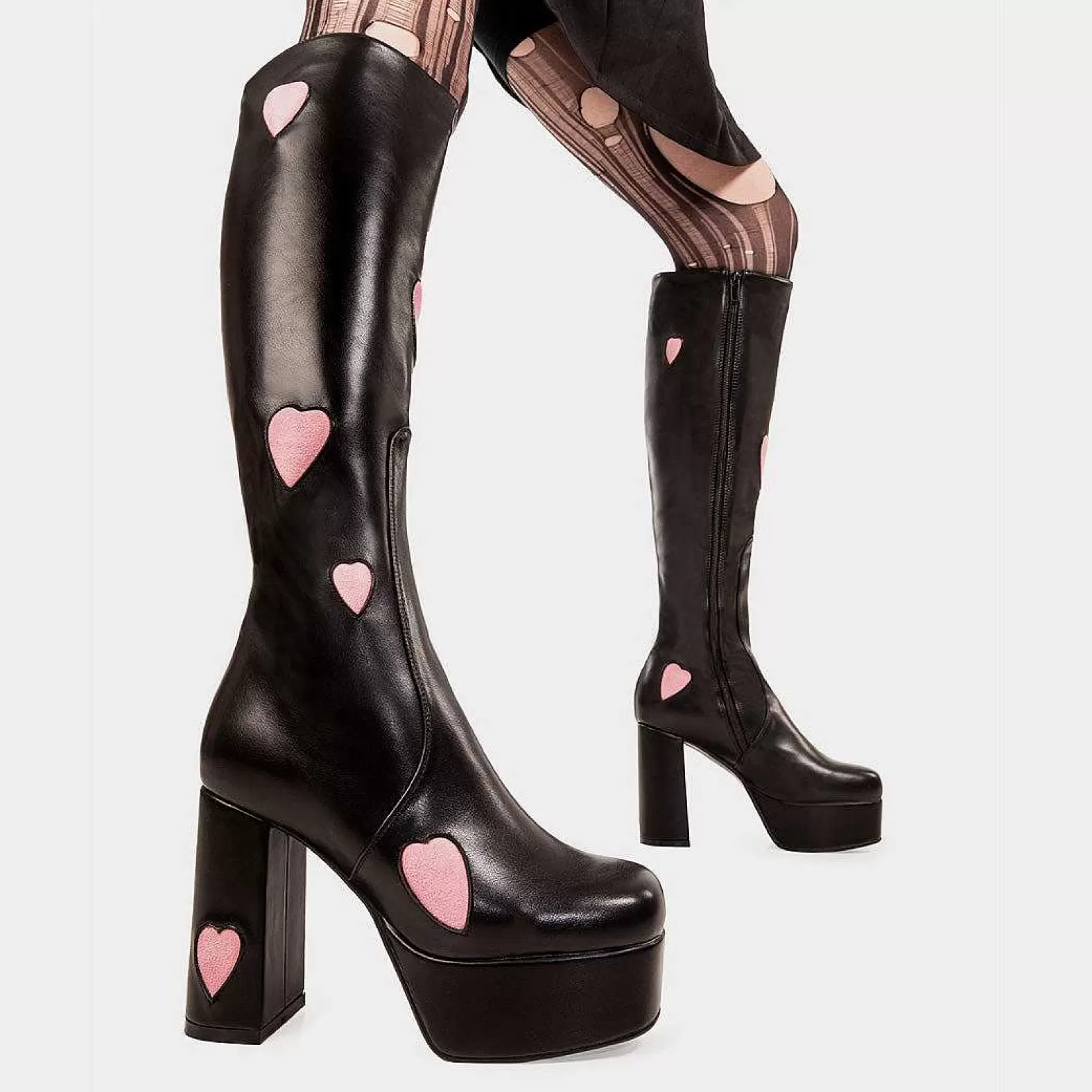 Lamoda Knee High>Candyfloss Love Platform Knee High Boots