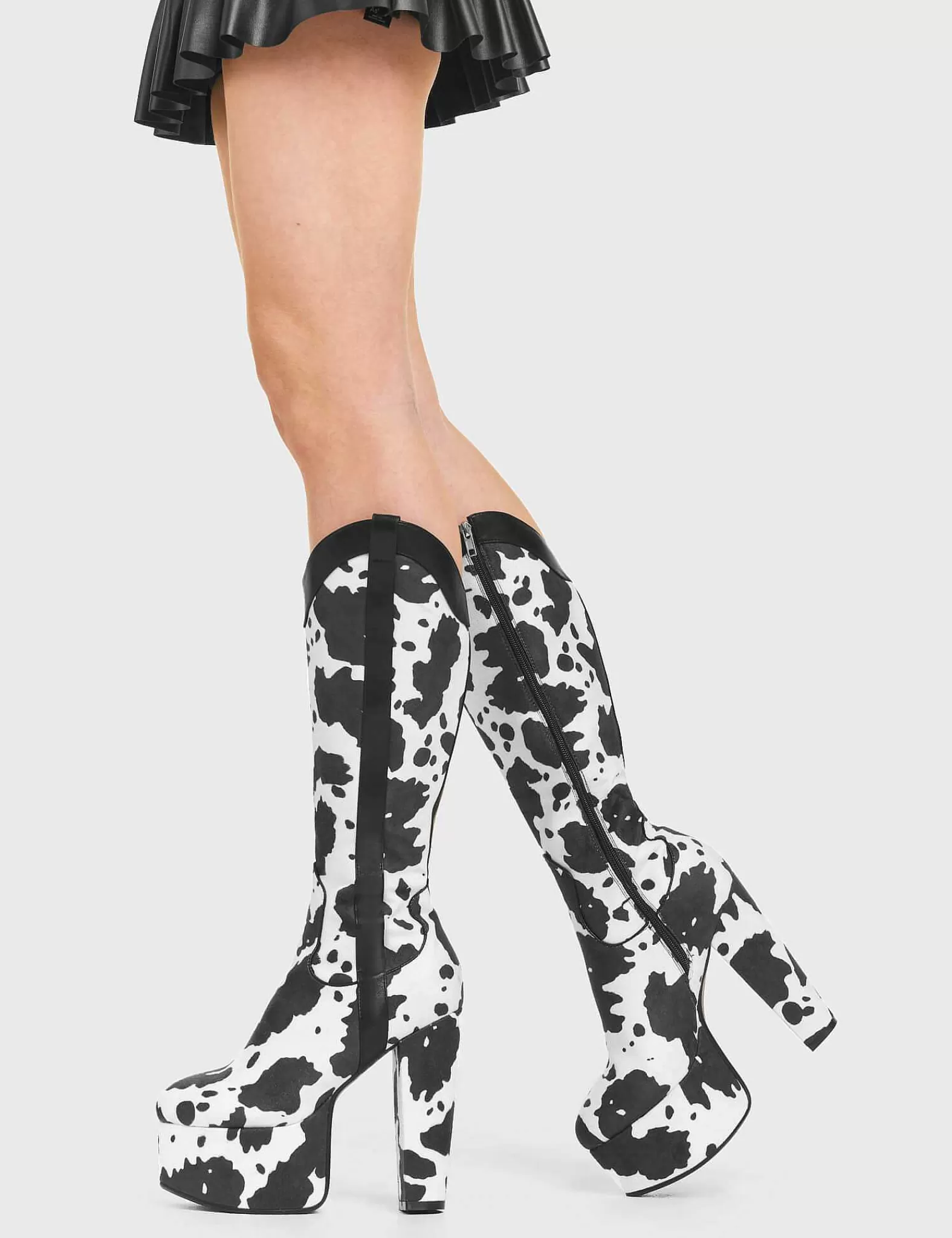 Lamoda Platform>Cowgirl Platform Knee High Boots