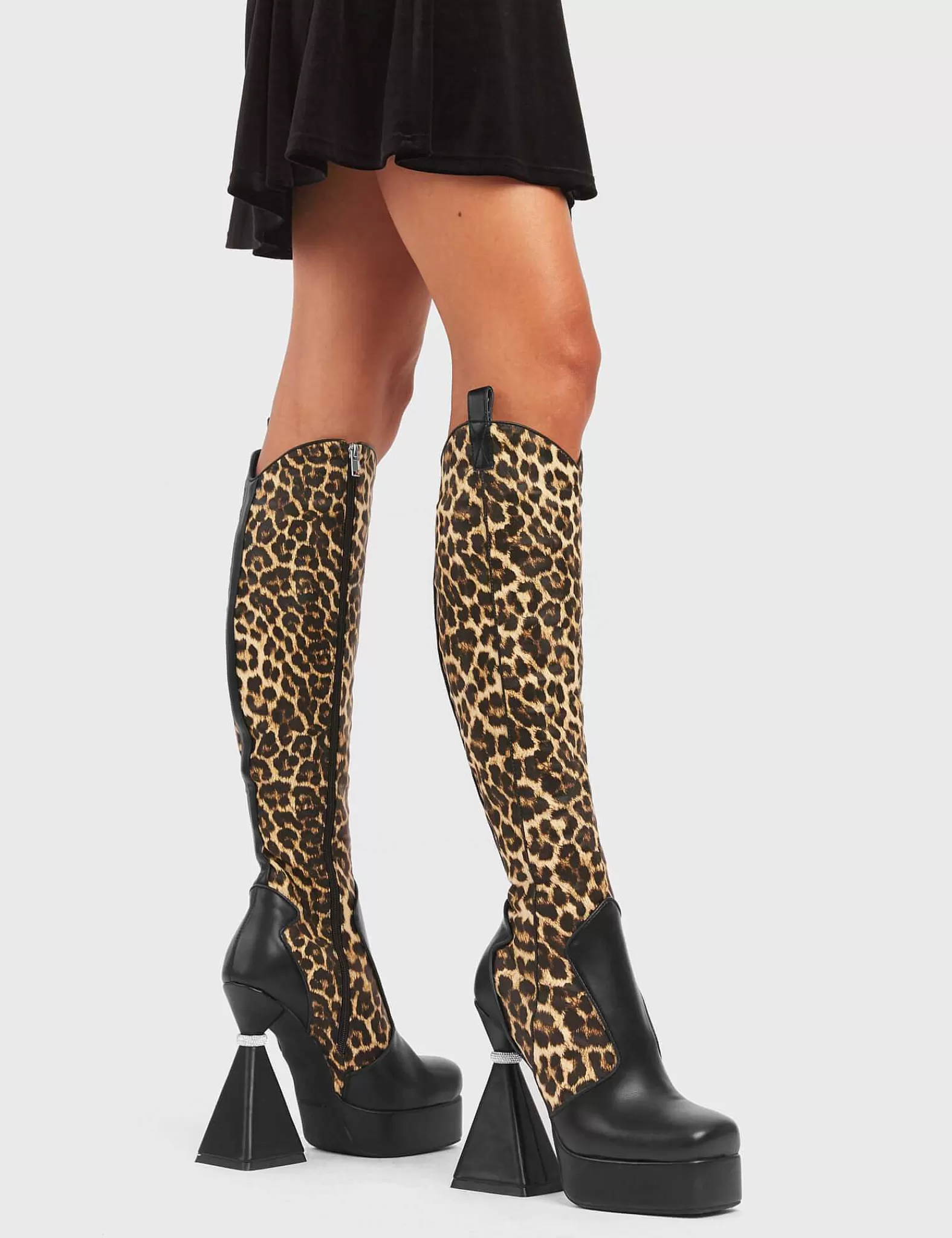 Lamoda Knee High>Curious Platform Knee High Boots