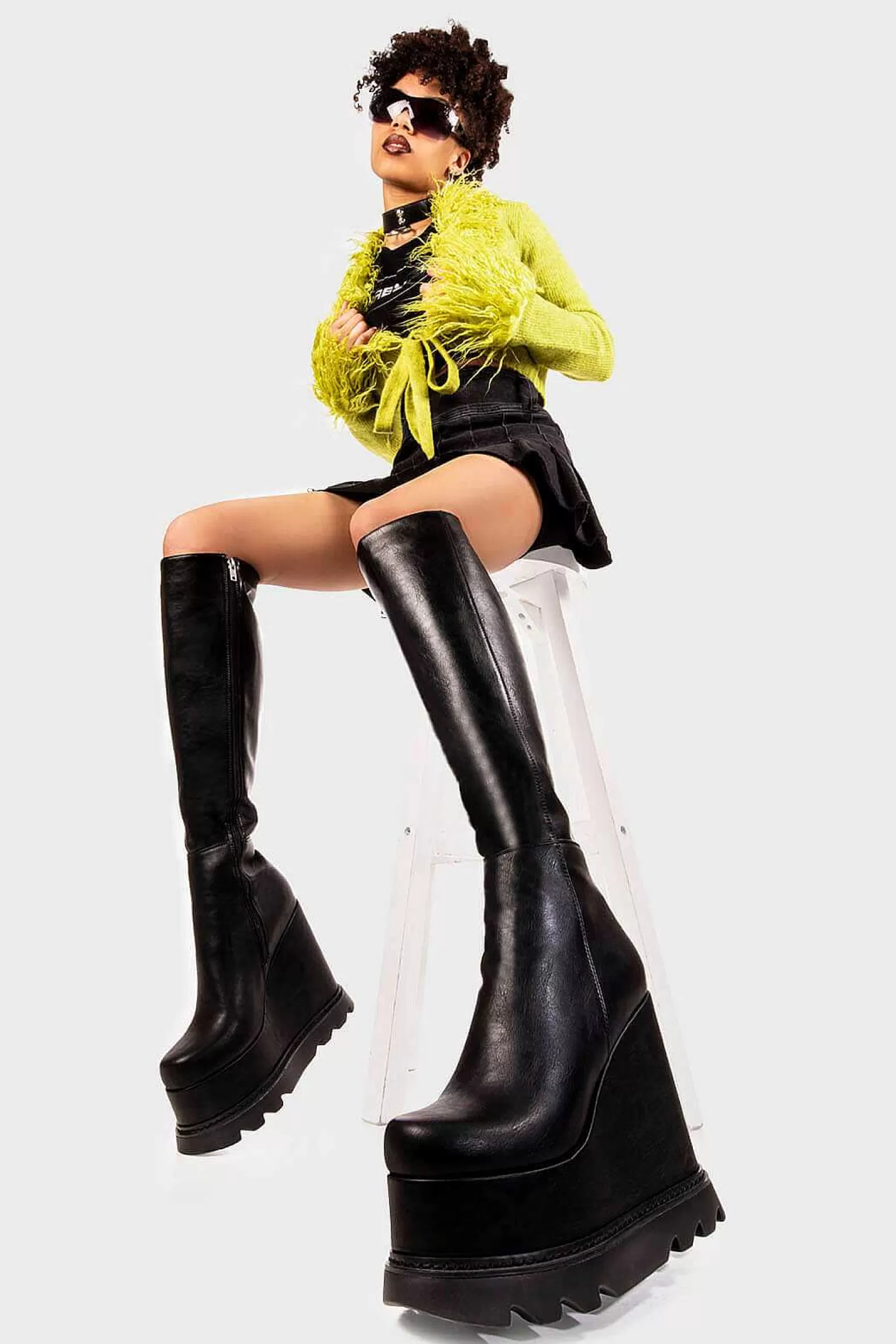 Lamoda Chunky>Deep Seas Chunky Platform Knee High Boots