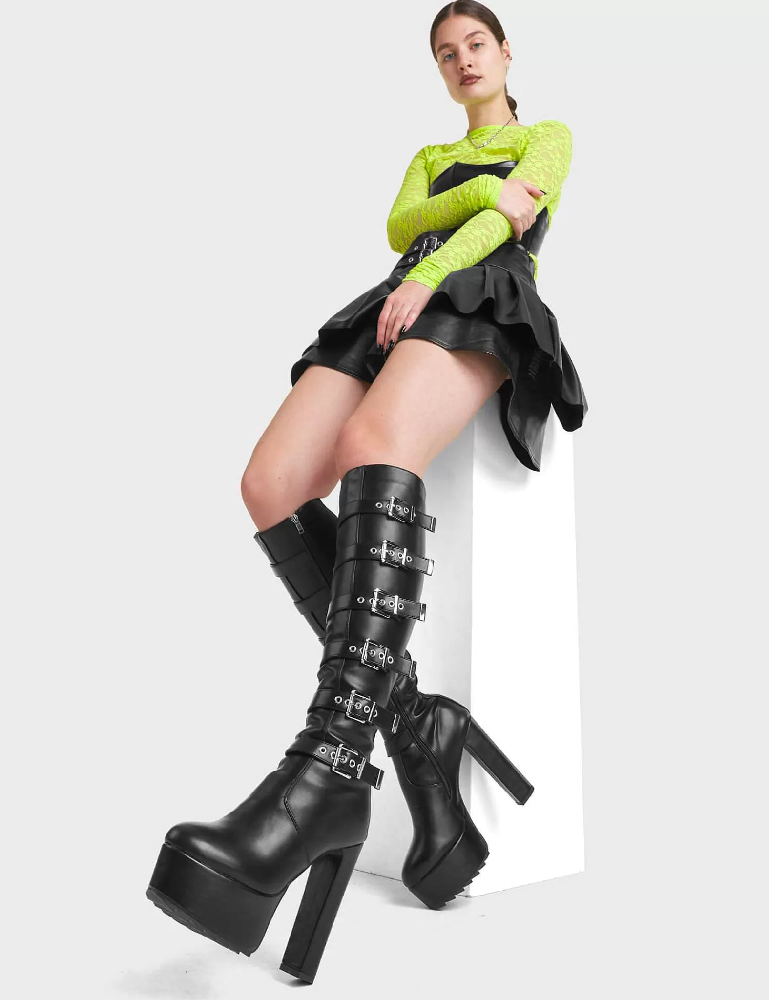 Lamoda Knee High>Direct Platform Knee High Boots