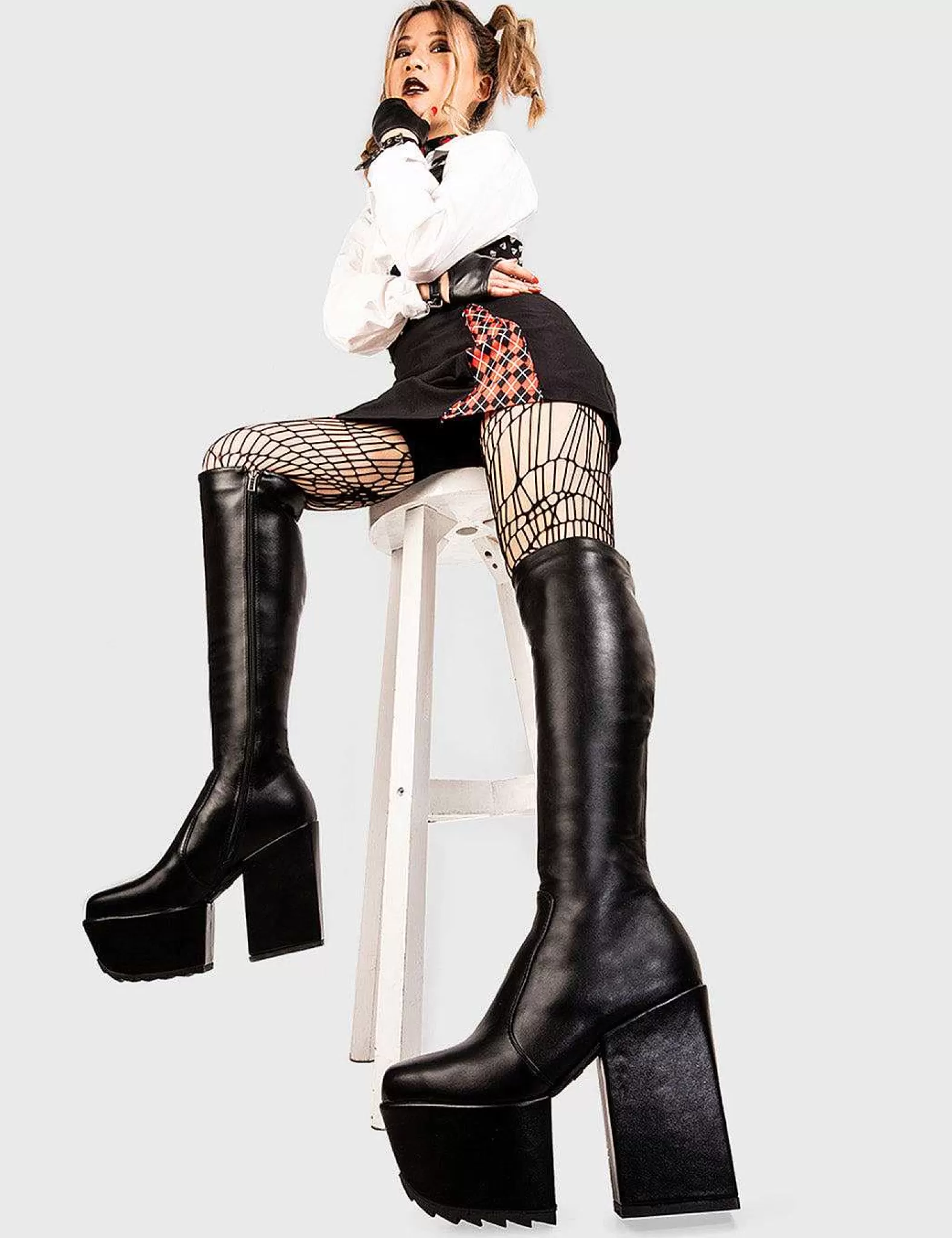 Lamoda Knee High>Disappearance Platform Knee High Boots