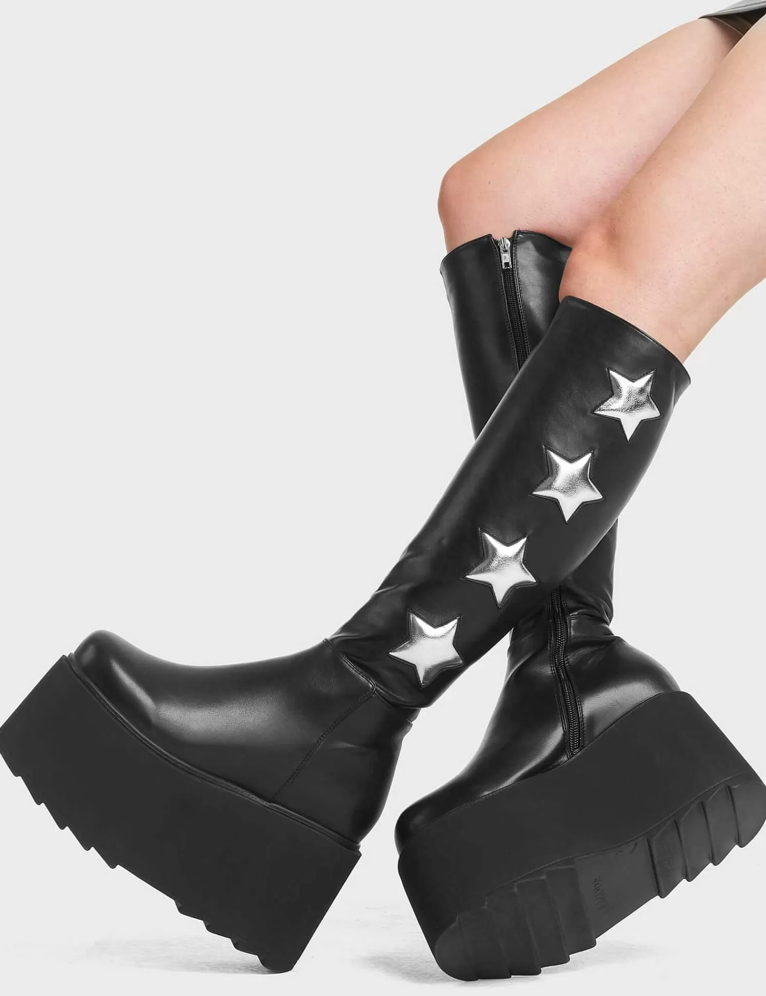 Lamoda Chunky>Extraterrestrial Platform Knee High Boots