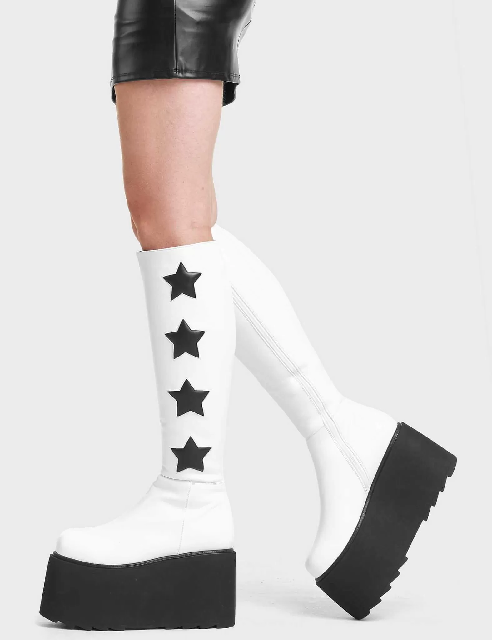 Lamoda Chunky>Extraterrestrial Platform Knee High Boots