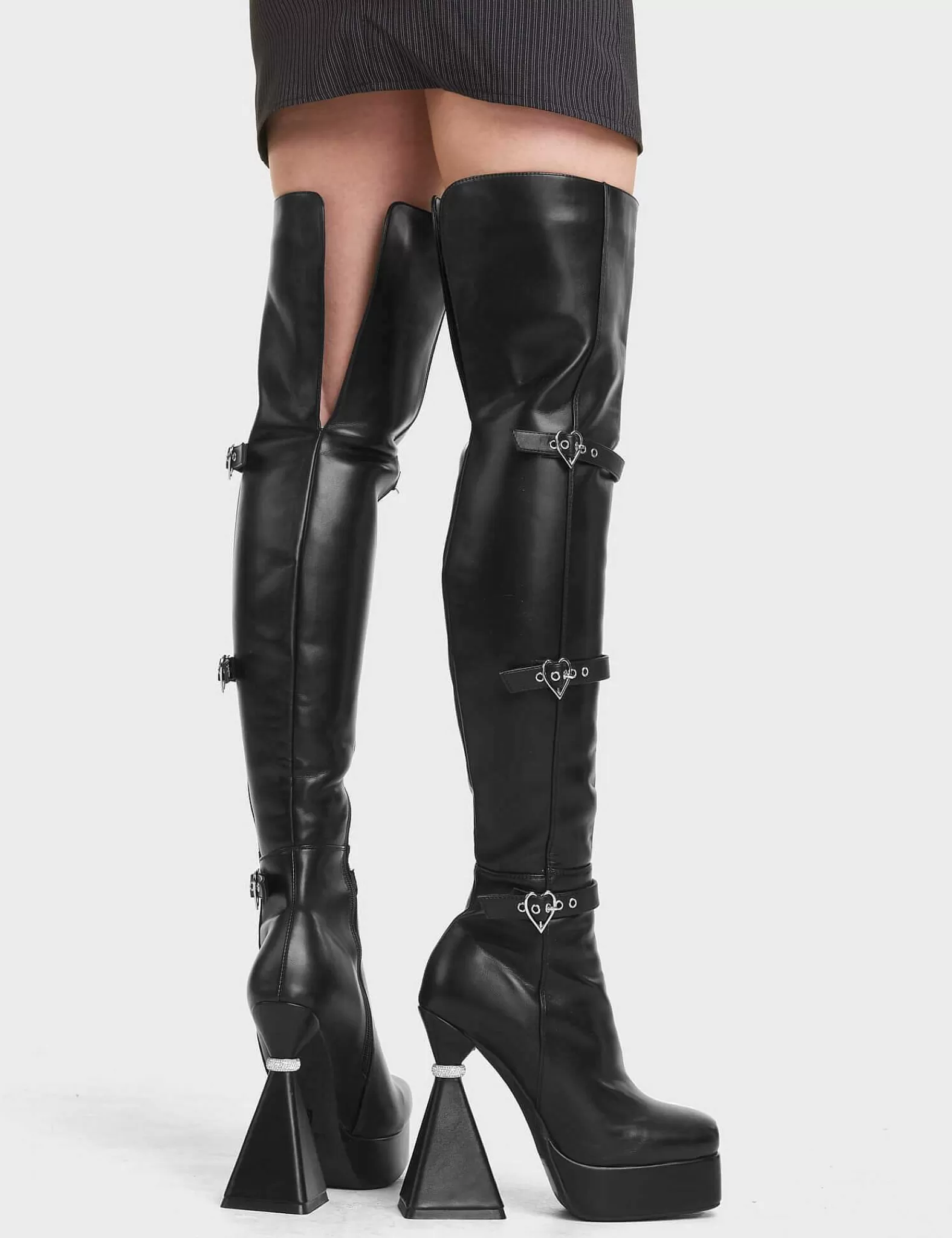 Lamoda Thigh High>Fantasy Platform Thigh High Boots