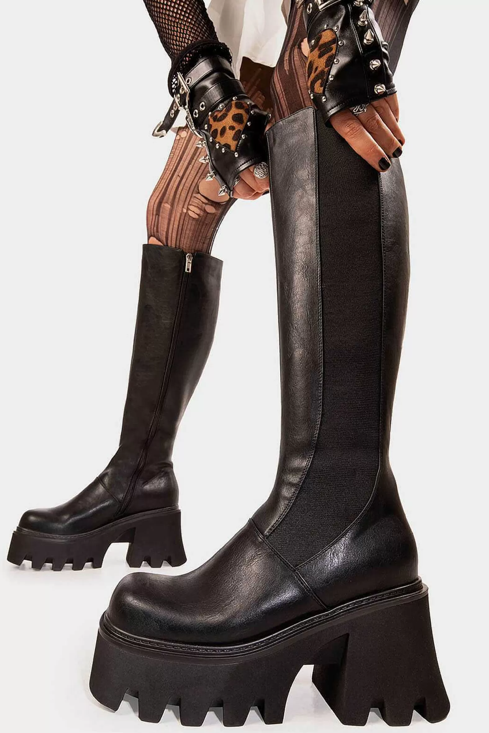 Lamoda Platform>For You Chunky Platform Knee High Boots