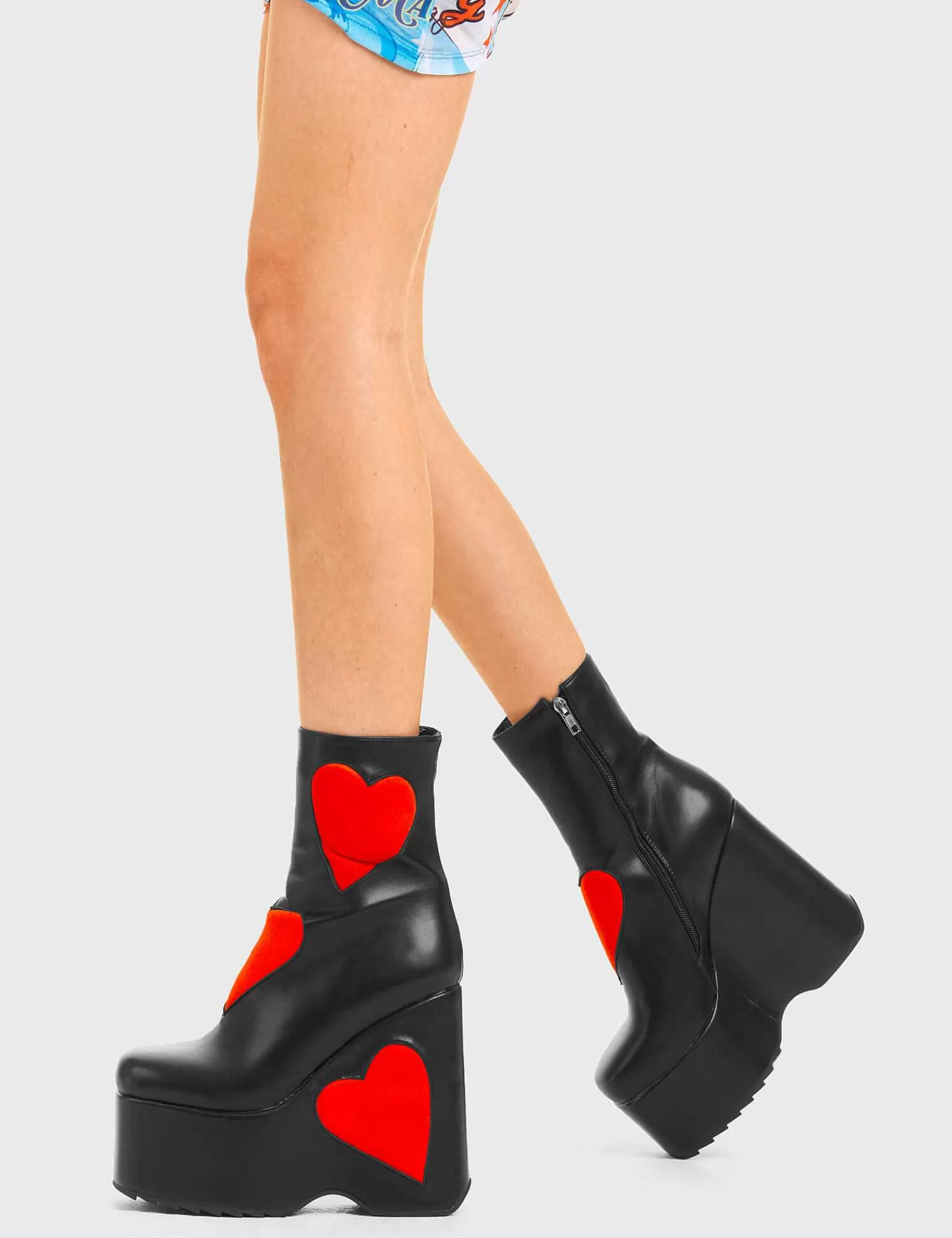 Lamoda Ankle>Full Time Lover Chunky Platform Ankle Boots