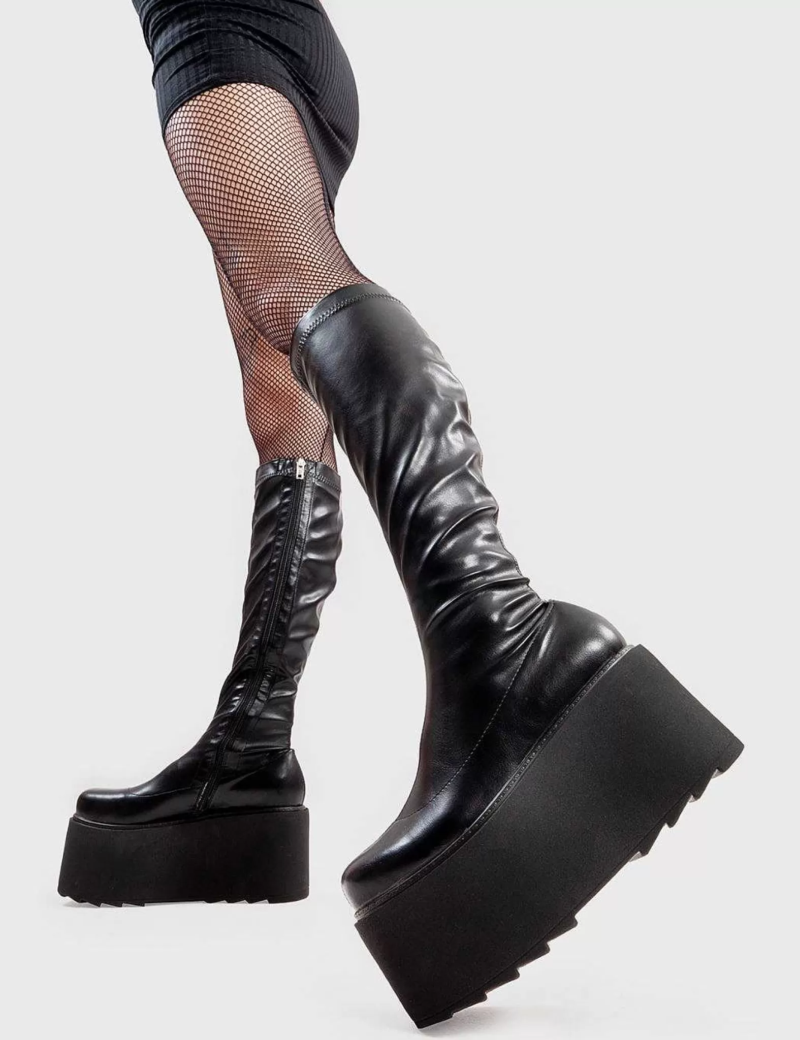 Lamoda Knee High>Fyi Chunky Platform Knee High Boots