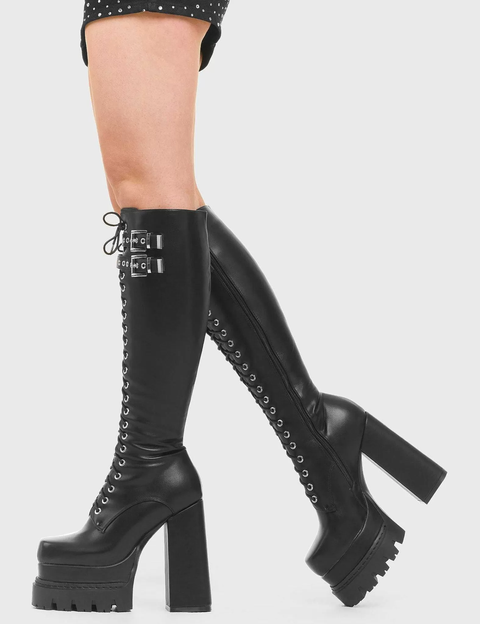 Lamoda Knee High>Game Changer Chunky Platform Knee High Boots