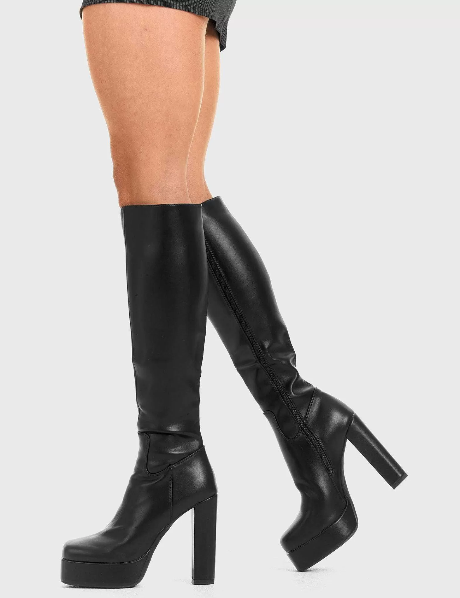 Lamoda Knee High>Game Player Platform Knee High Boots