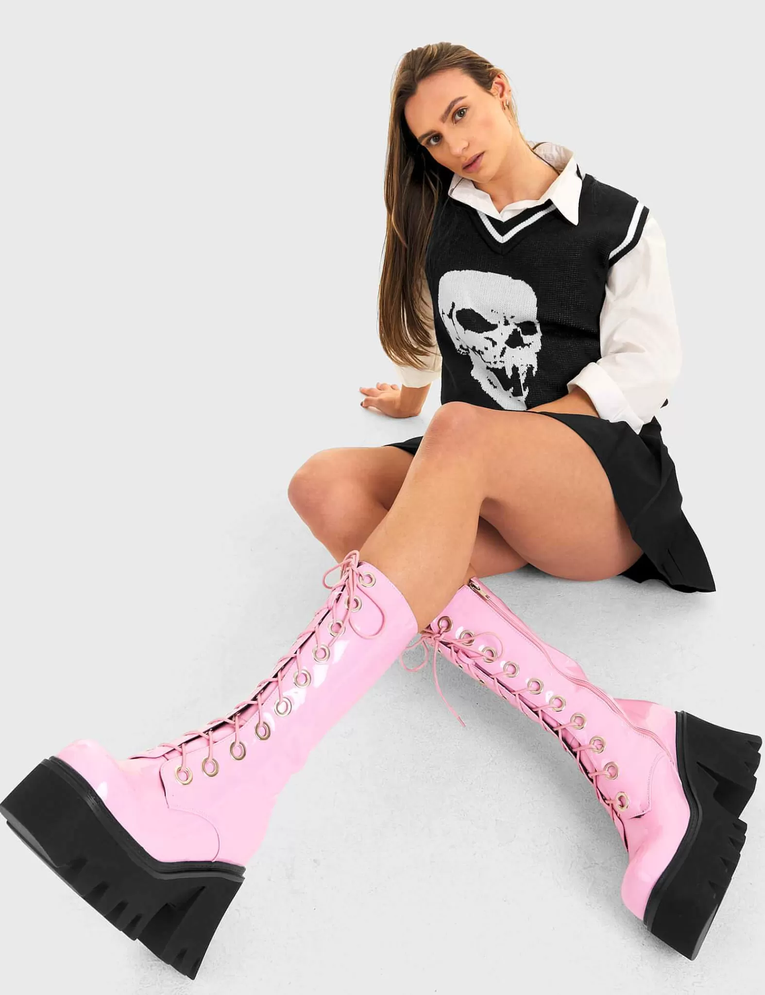 Lamoda Calf>Get Paid Chunky Platform Calf Boots