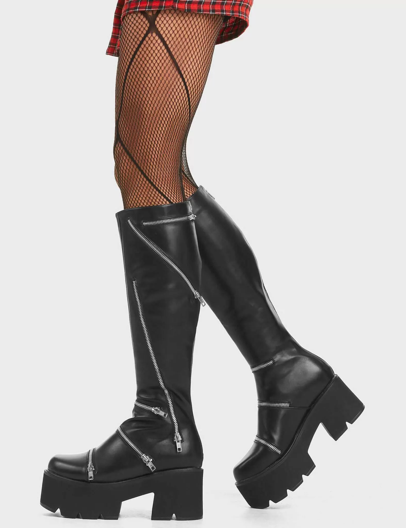 Lamoda Chunky>Go Figure Chunky Platform Knee High Boots