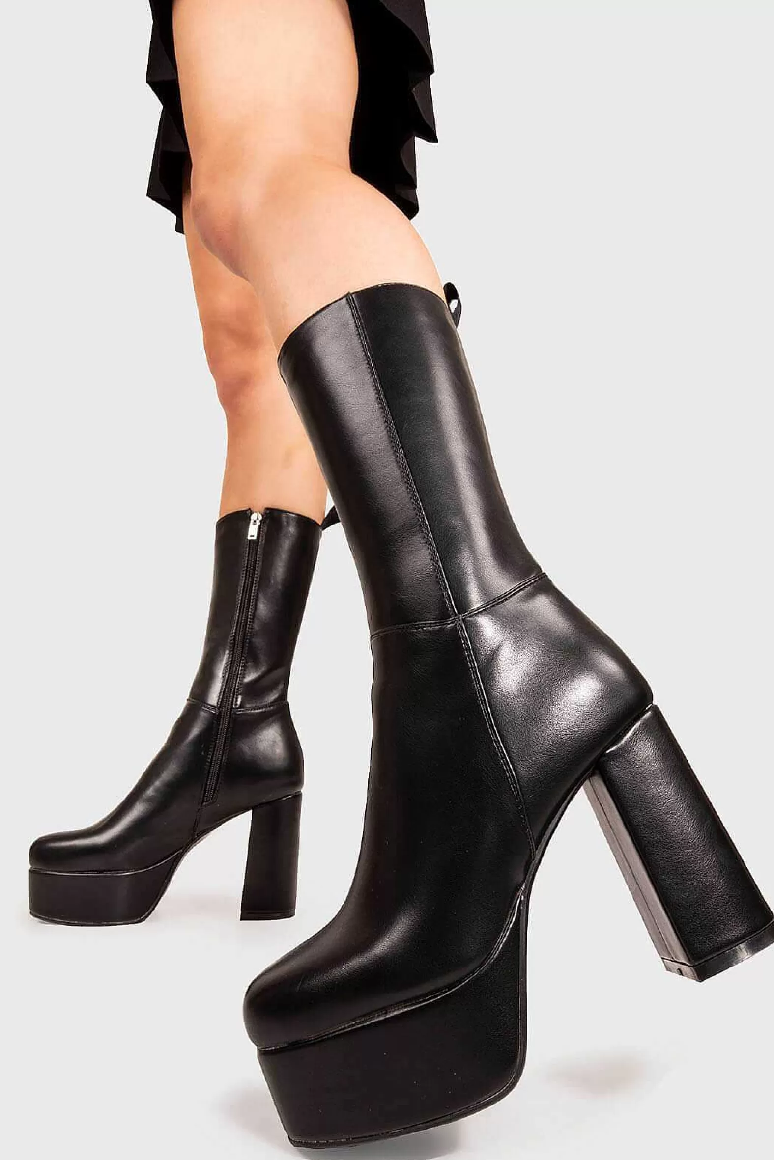 Lamoda Platform>Going Under Platform Calf Boots