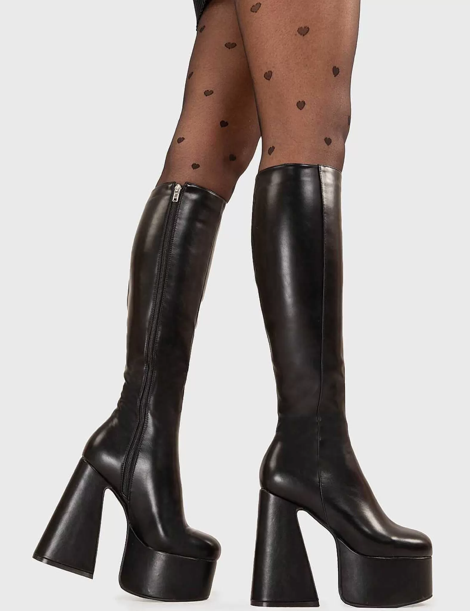 Lamoda Platform>Hate You Platform Knee High Boots