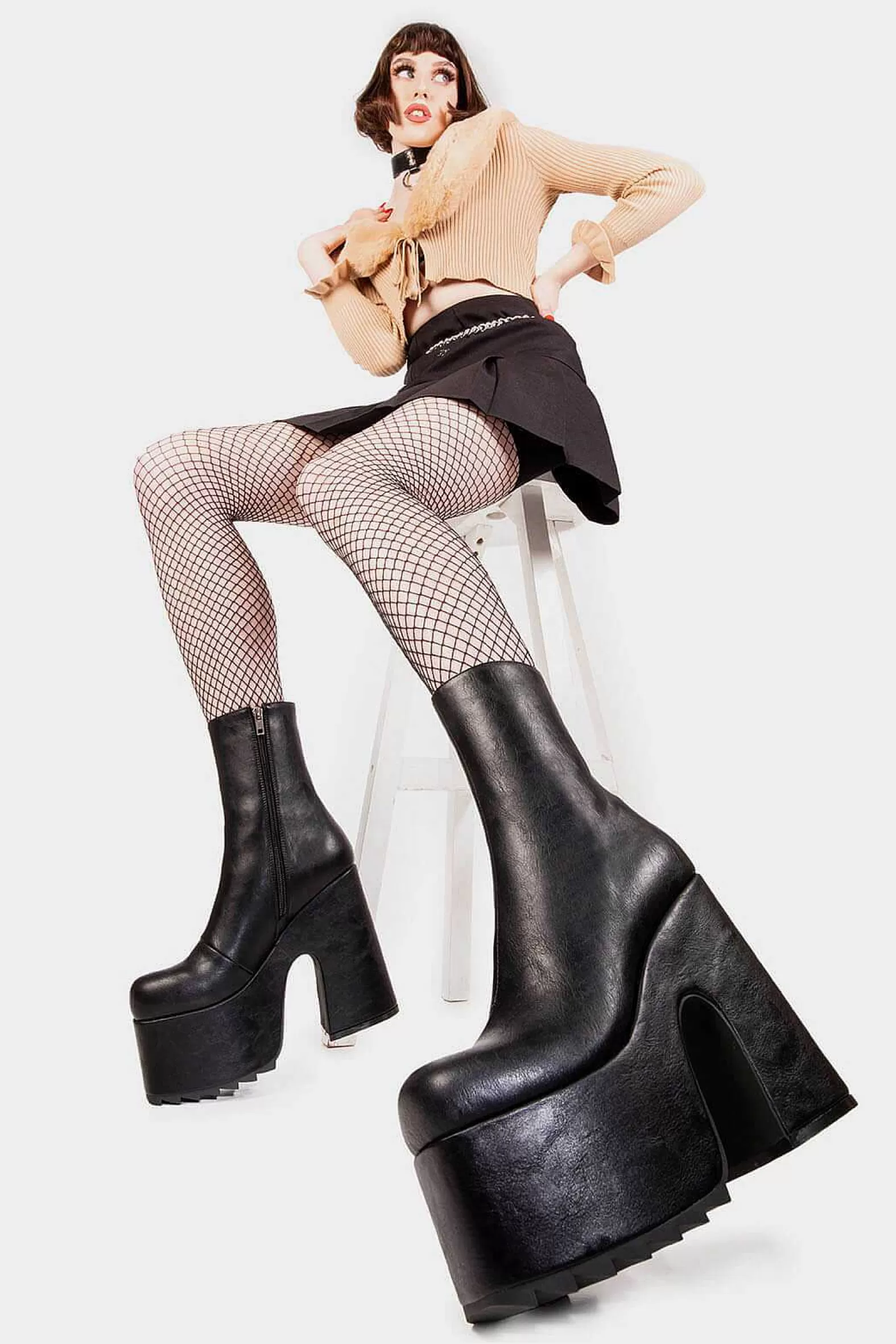 Lamoda Chunky>Highs And Lows Chunky Platform Ankle Boots