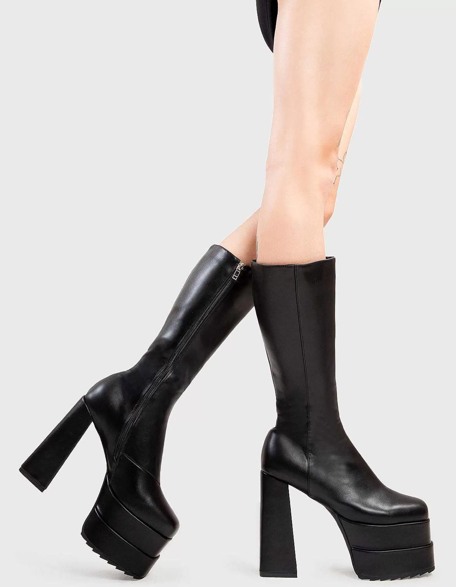 Lamoda Calf>Home Wrecker Platform Calf Boots