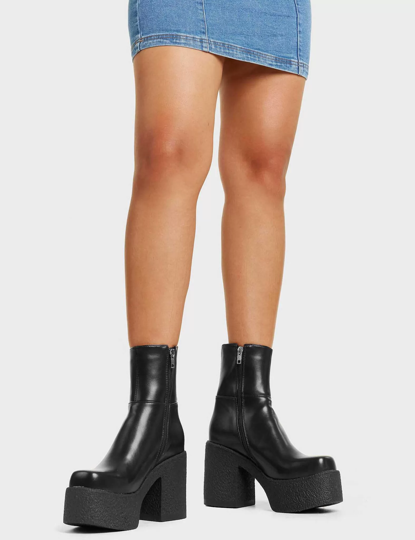 Lamoda Knee High>I Gotta Feeling Chunky Platform Ankle Boots