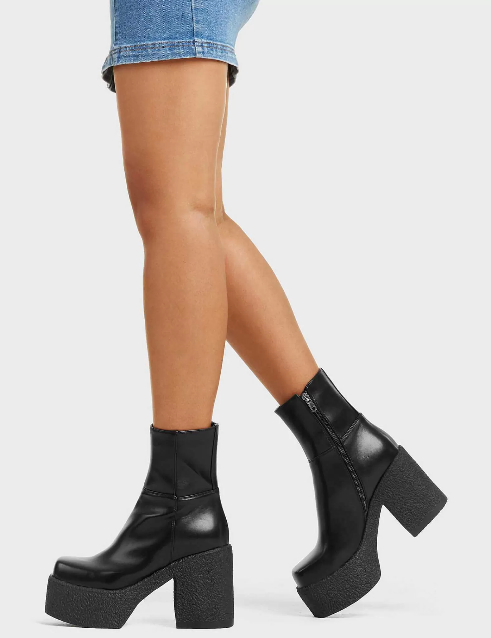 Lamoda Knee High>I Gotta Feeling Chunky Platform Ankle Boots