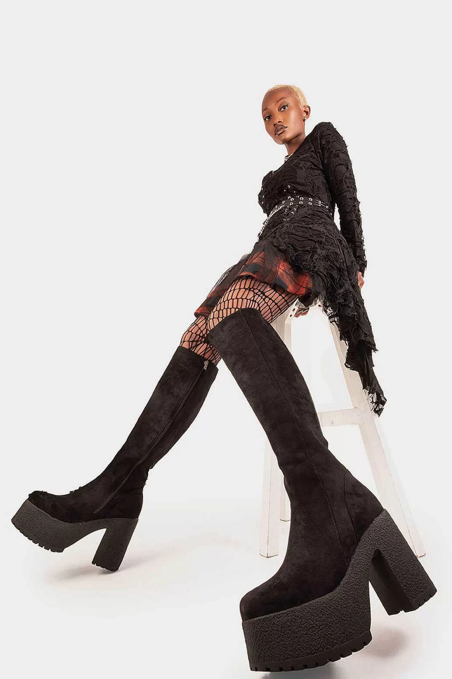 Lamoda Knee High>I'M What You Want Knee High Platform Boots