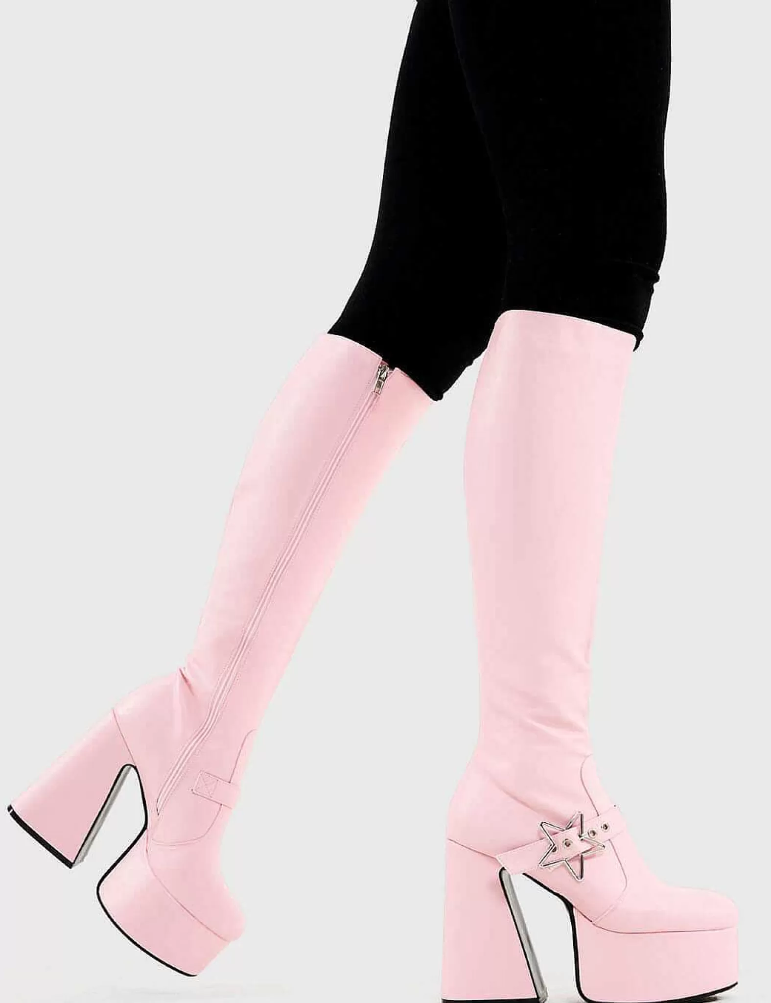 Lamoda Knee High>I'M Your Star Platform Knee High Boots