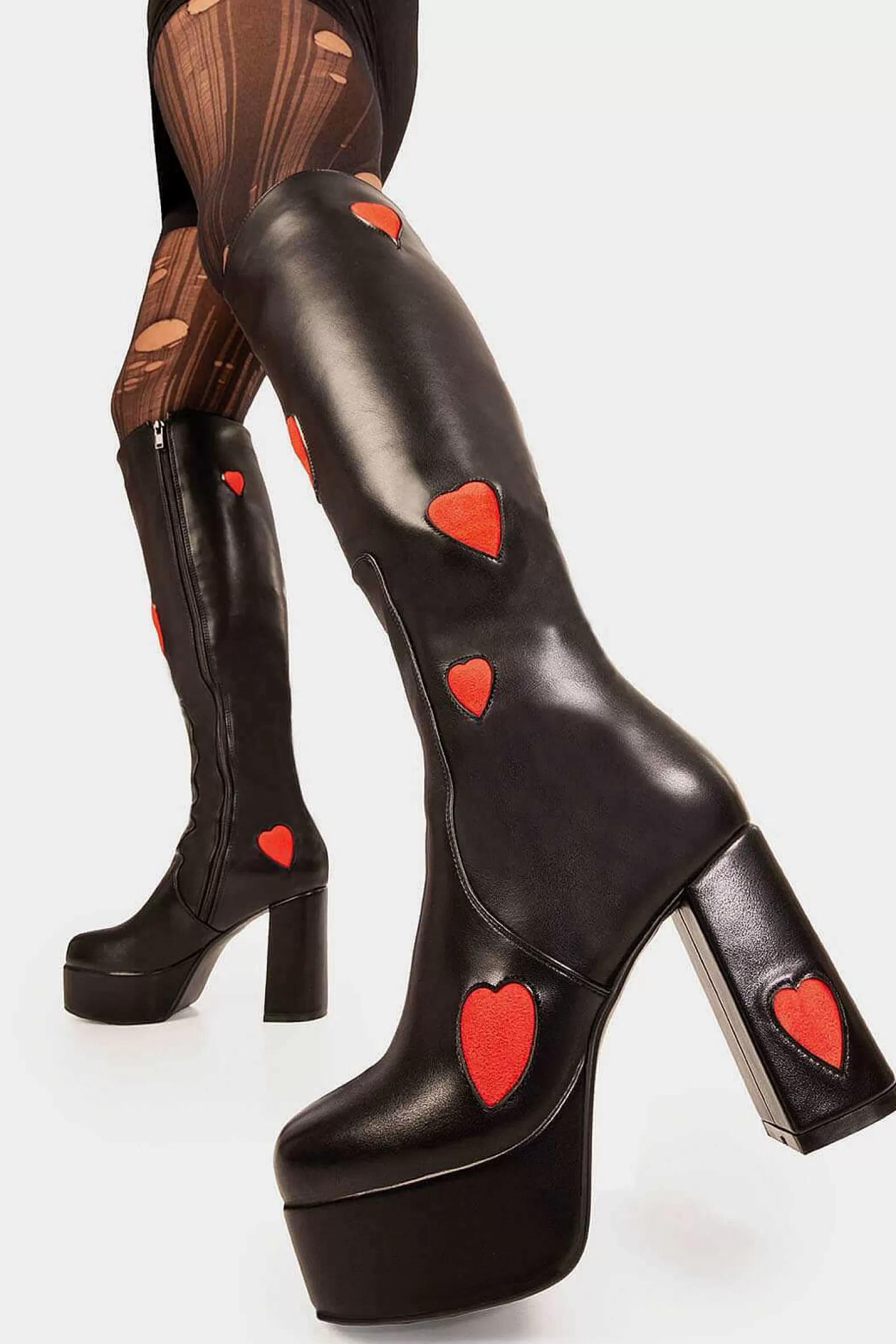 Lamoda Knee High>Jam Tarts Wide Calf Platform Knee High Boots