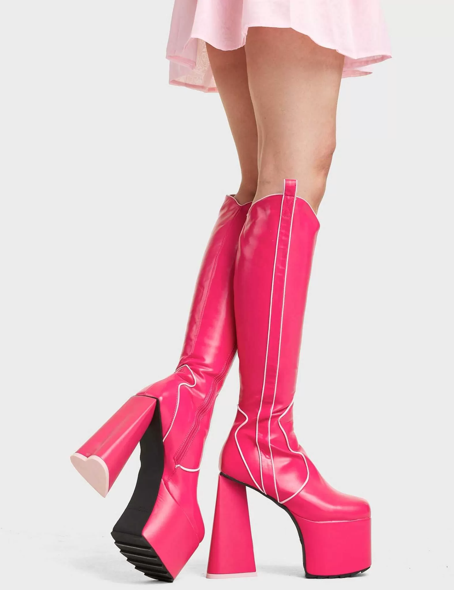 Lamoda Knee High>Keep It Up Platform Knee High Boots