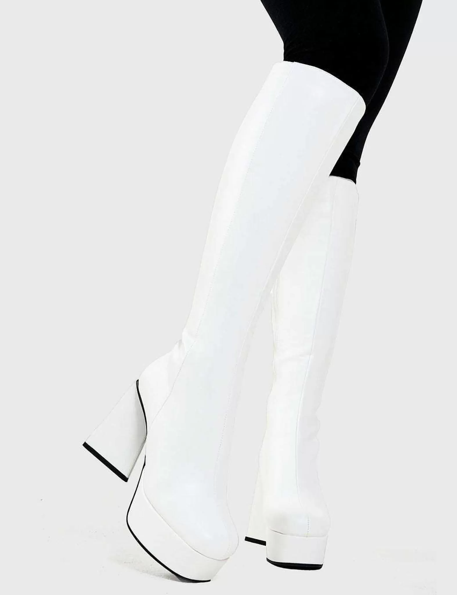 Lamoda Knee High>Keepin' It Classy Platform Knee High Boots