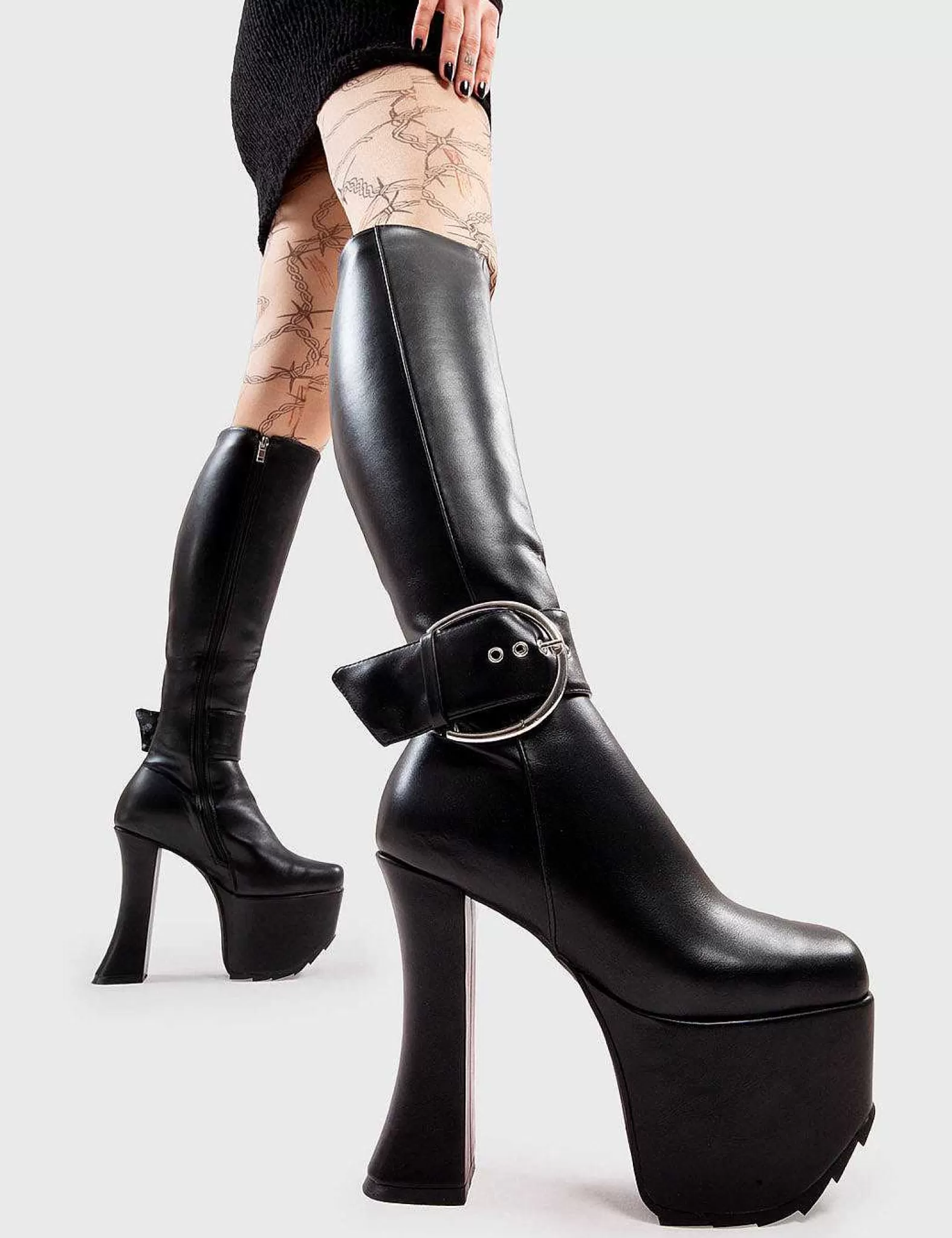 Lamoda Knee High>Kick Start Platform Knee High Boots