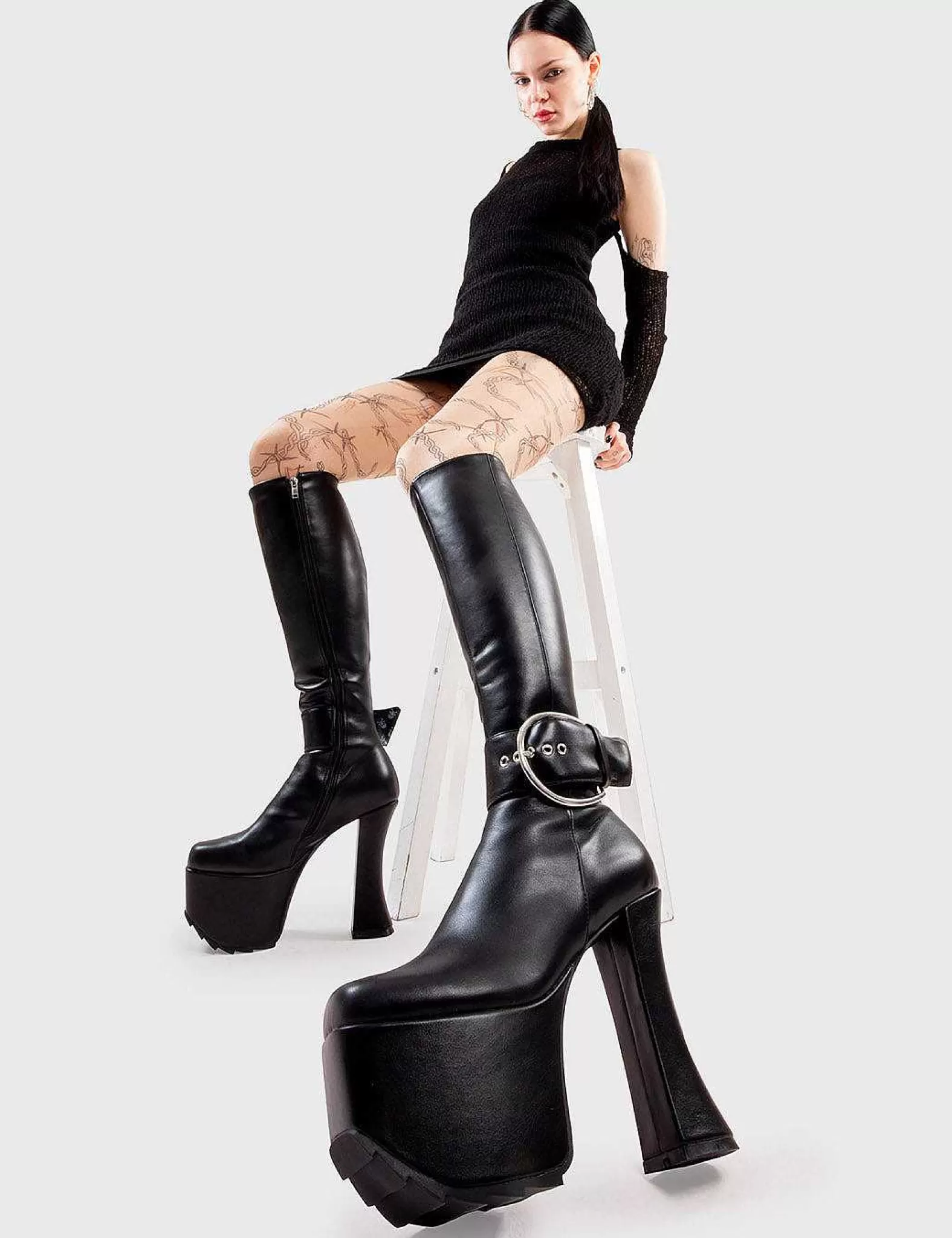 Lamoda Knee High>Kick Start Platform Knee High Boots