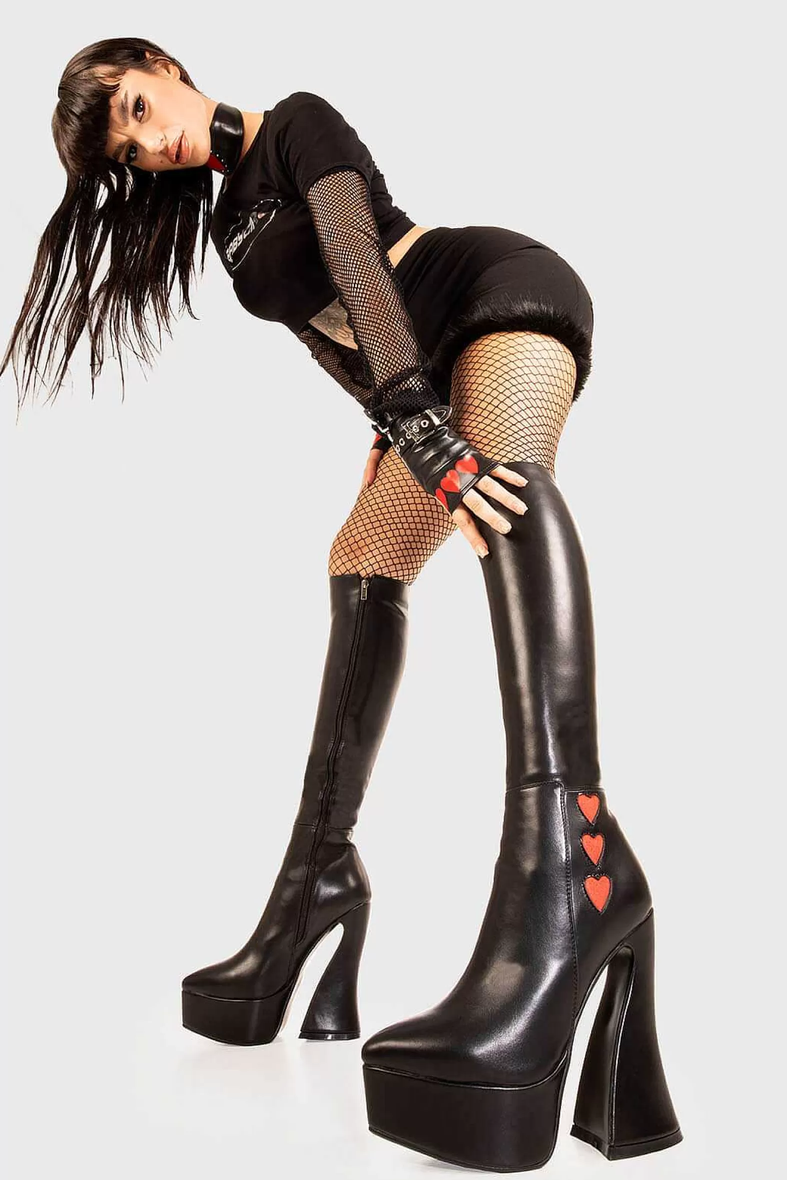 Lamoda Knee High>Love Potion Platform Knee High Boots