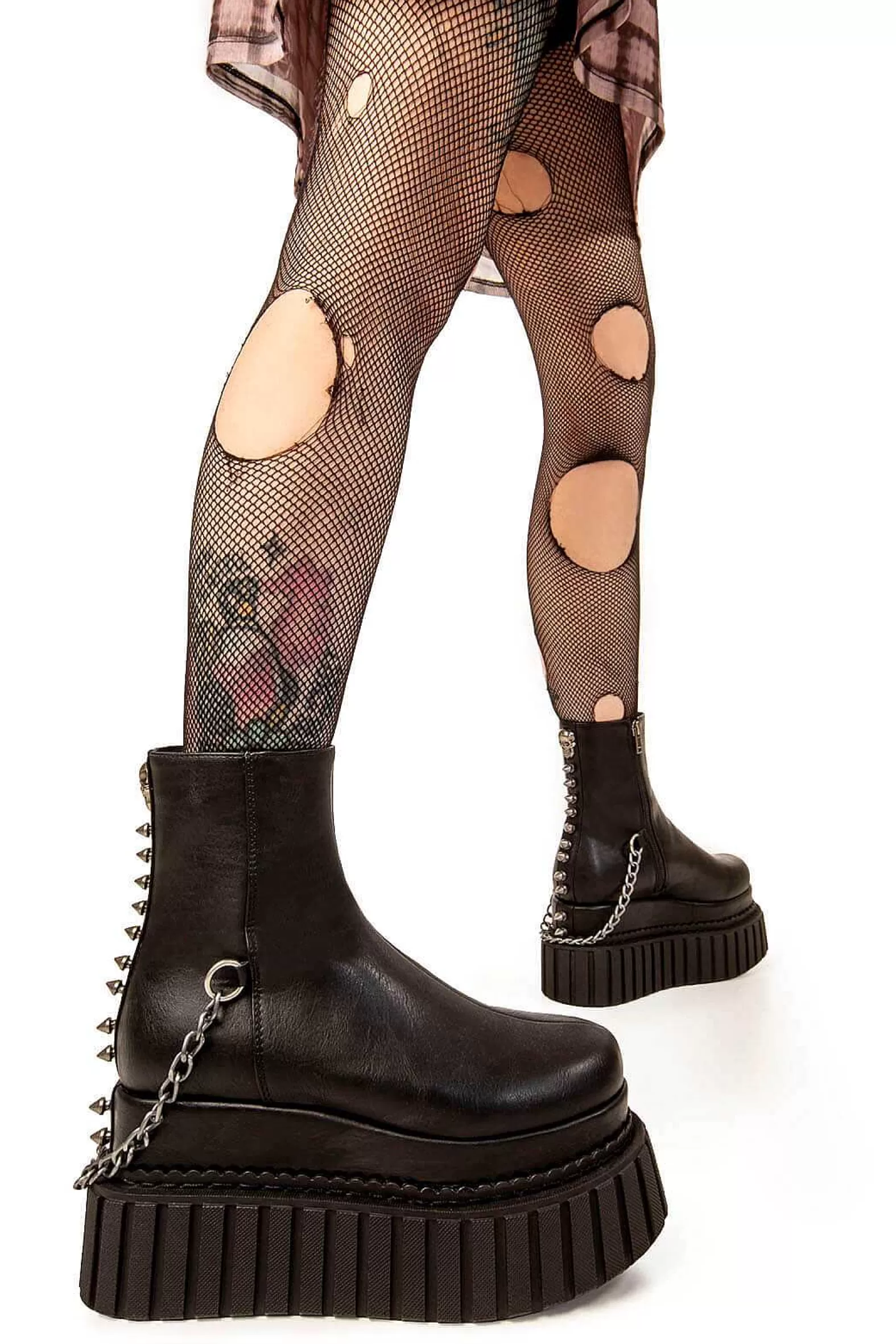 Lamoda Chunky>Mine Forever Chunky Platform Creeper Ankle Boots