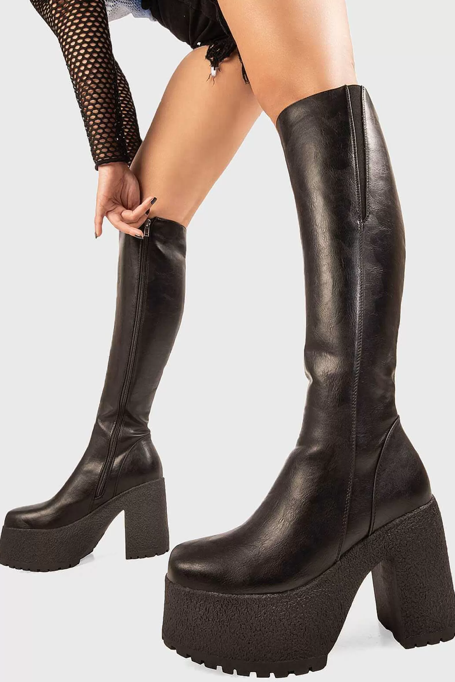 Lamoda Knee High>Miracle Aligner Platform Knee High Boots