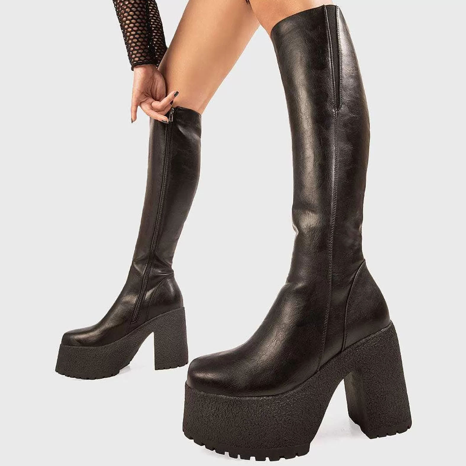 Lamoda Knee High>Miracle Aligner Platform Knee High Boots