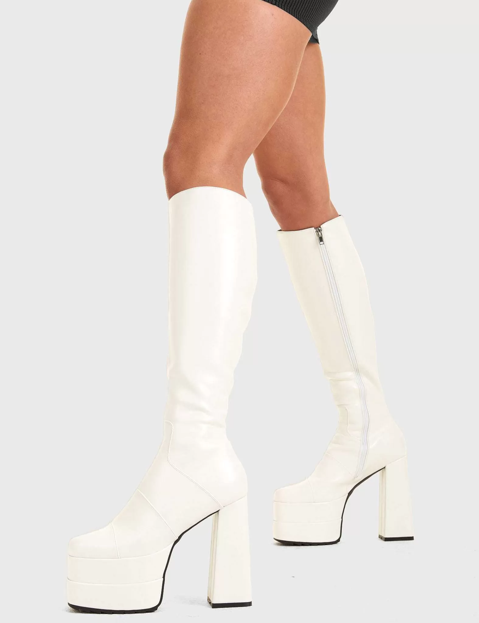 Lamoda Knee High>My Desires Platform Knee High Boots