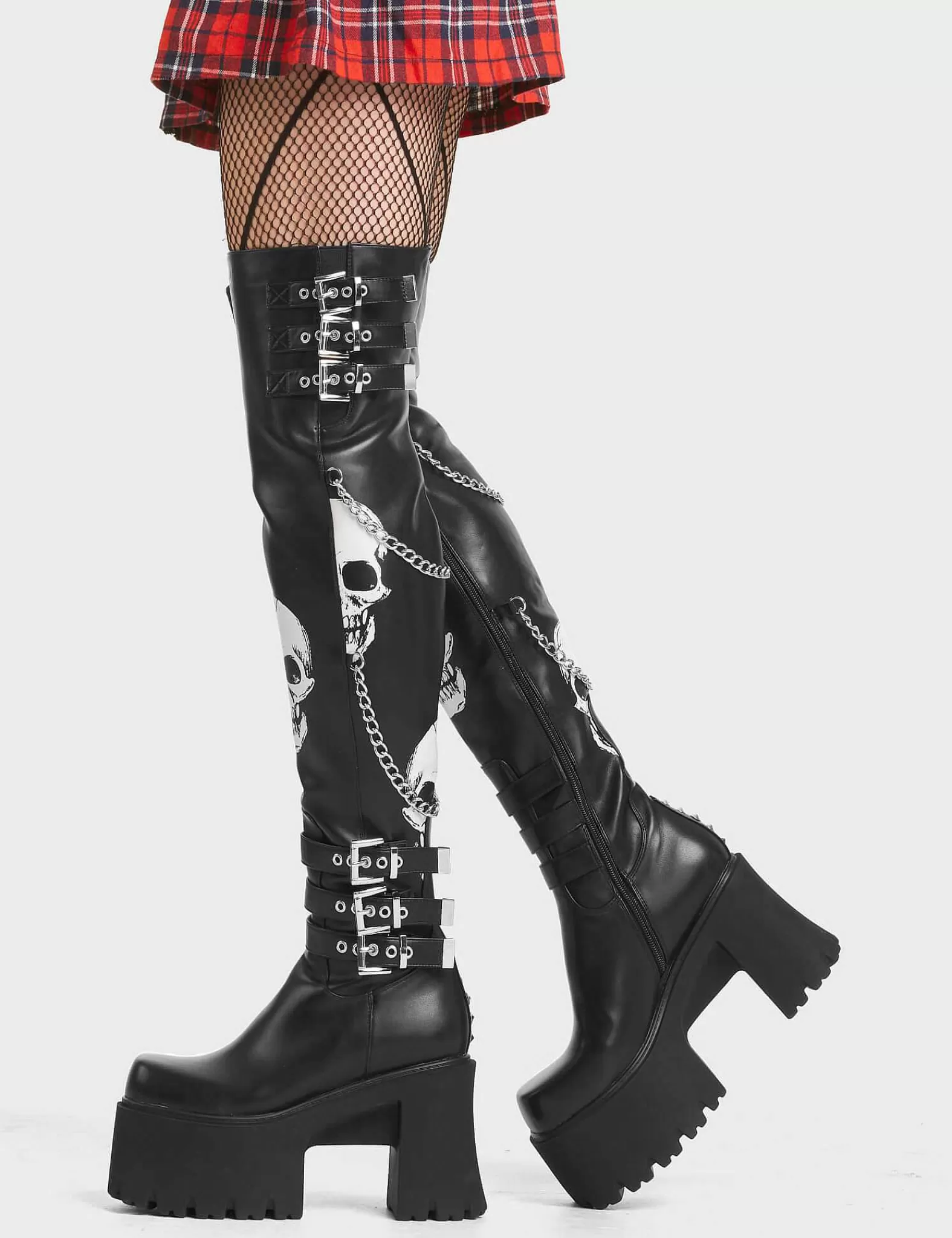 Lamoda Chunky>Nemesis Chunky Platform Thigh High Boots