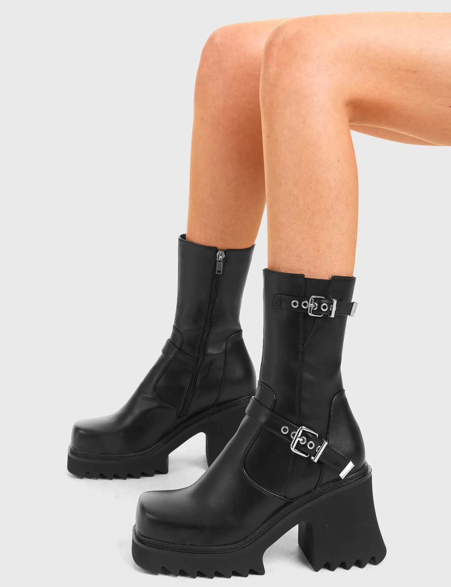 Lamoda Ankle>New Mission Chunky Platform Ankle Boots