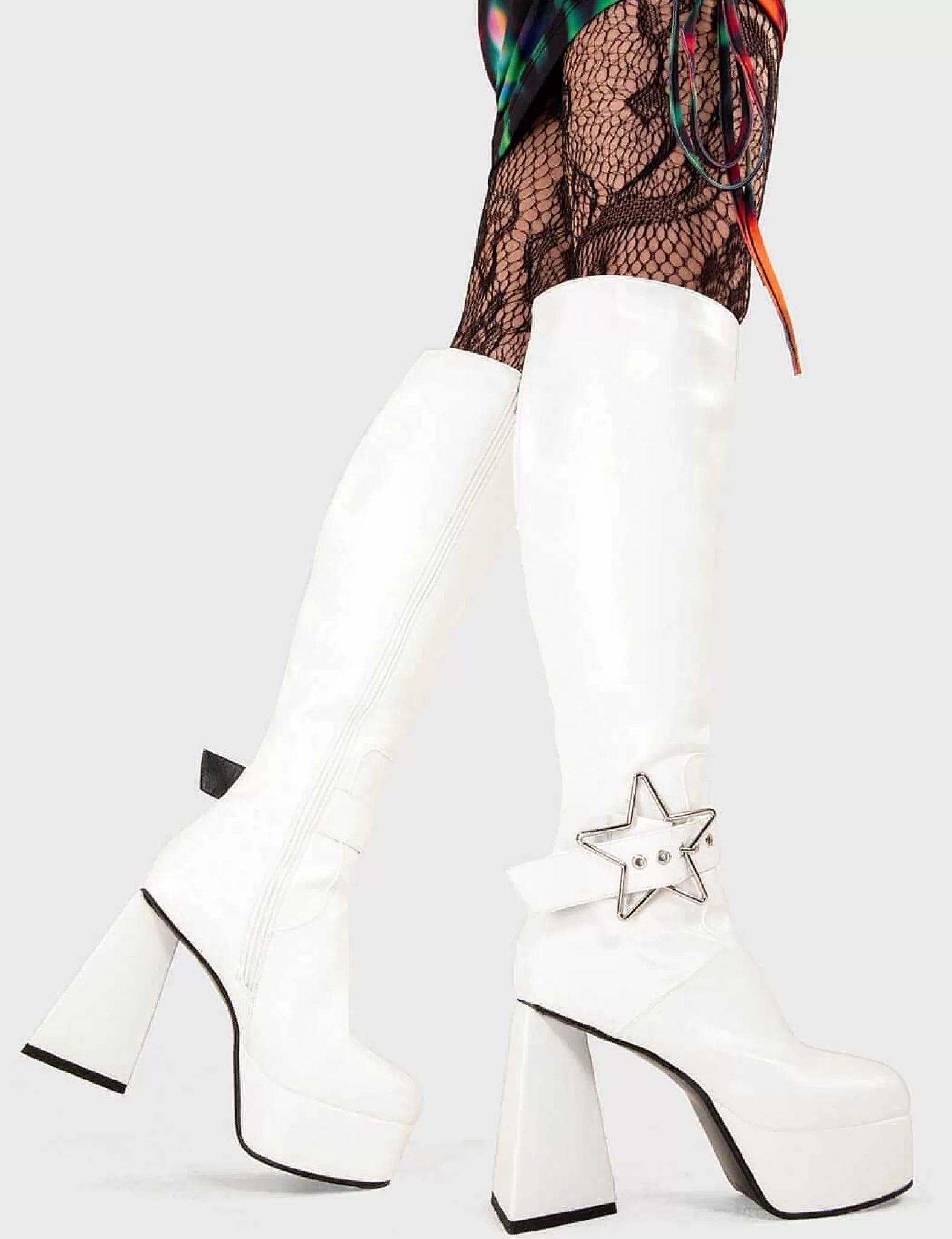 Lamoda Knee High>Night Light Platform Knee High Boots