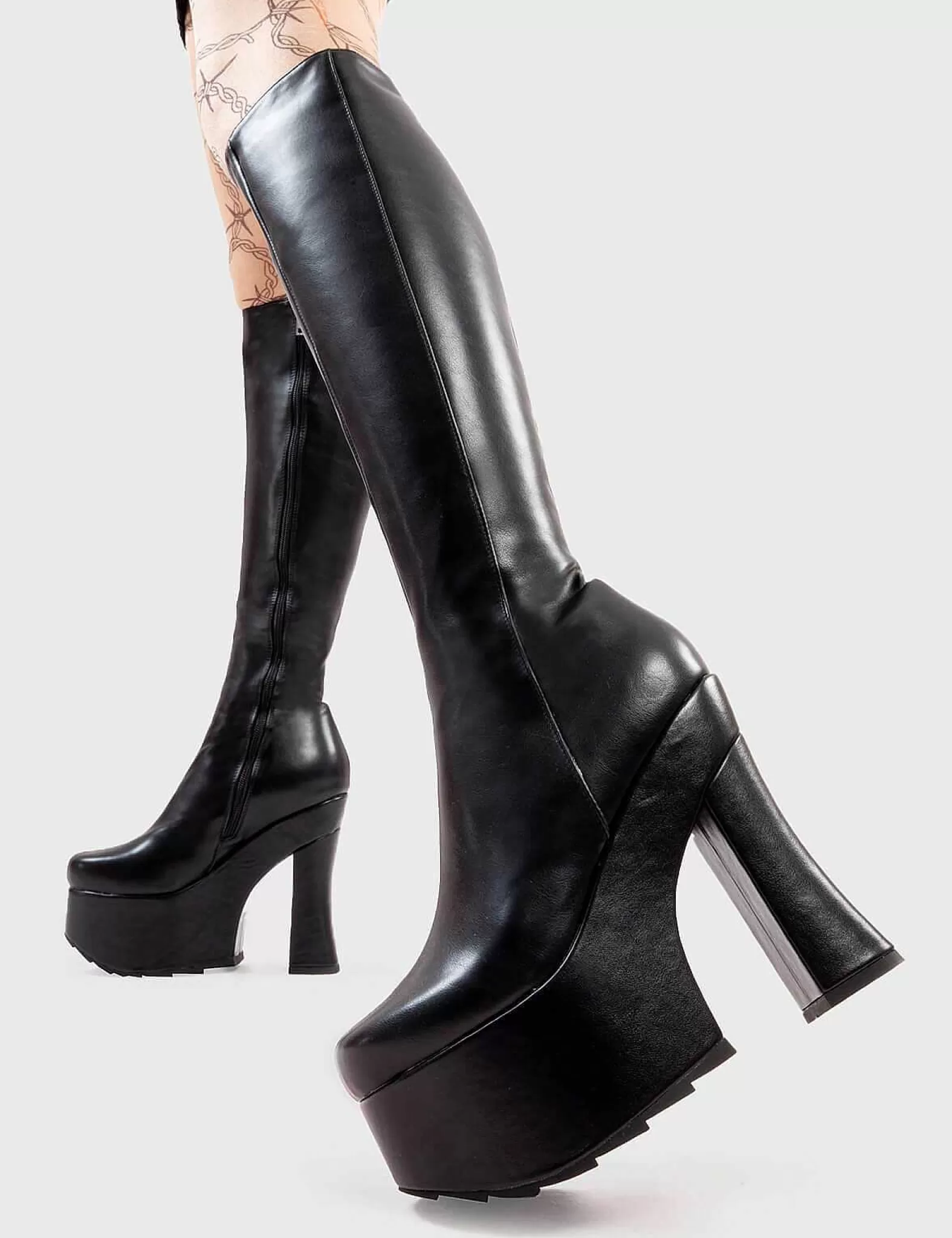 Lamoda Knee High>Night Vision Platform Knee High Boots