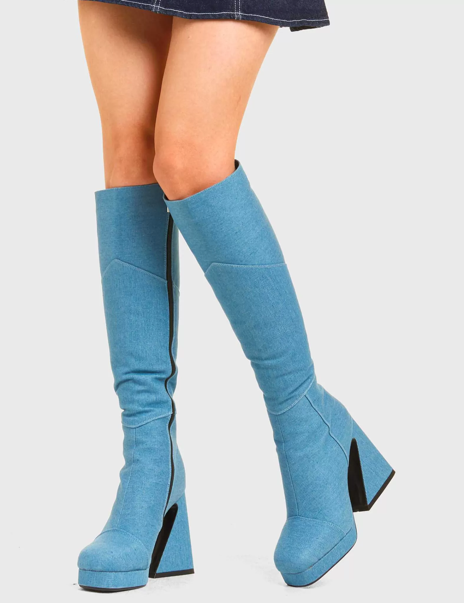 Lamoda Knee High>Override Platform Knee High Boots