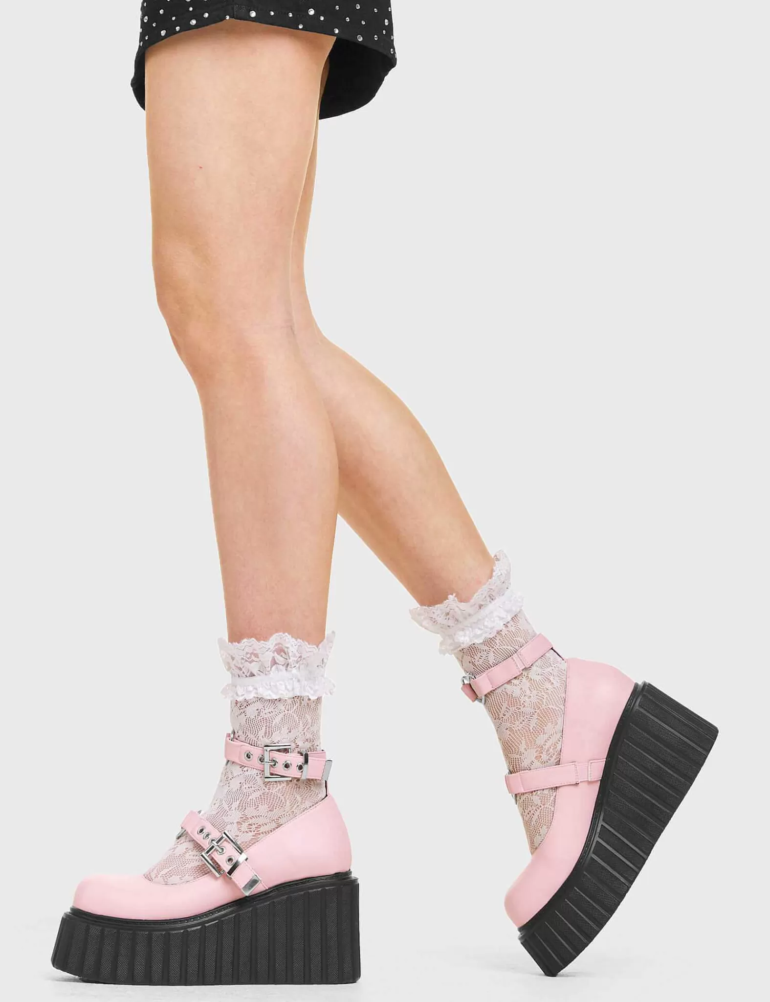 Lamoda Chunky>Persuasive Chunky Platform Creeper Shoes Pink