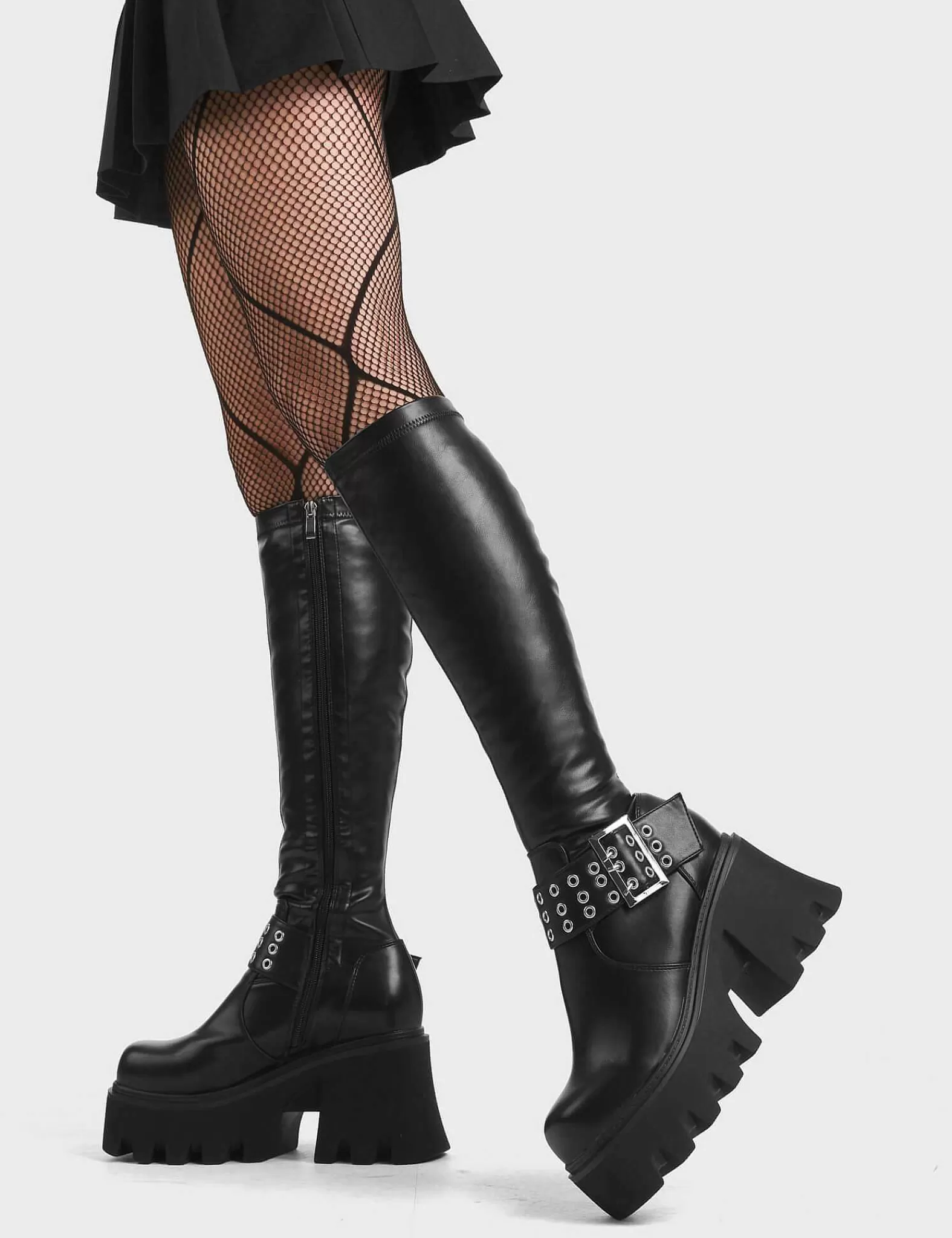 Lamoda Knee High>Praise You Chunky Platform Knee High Boots