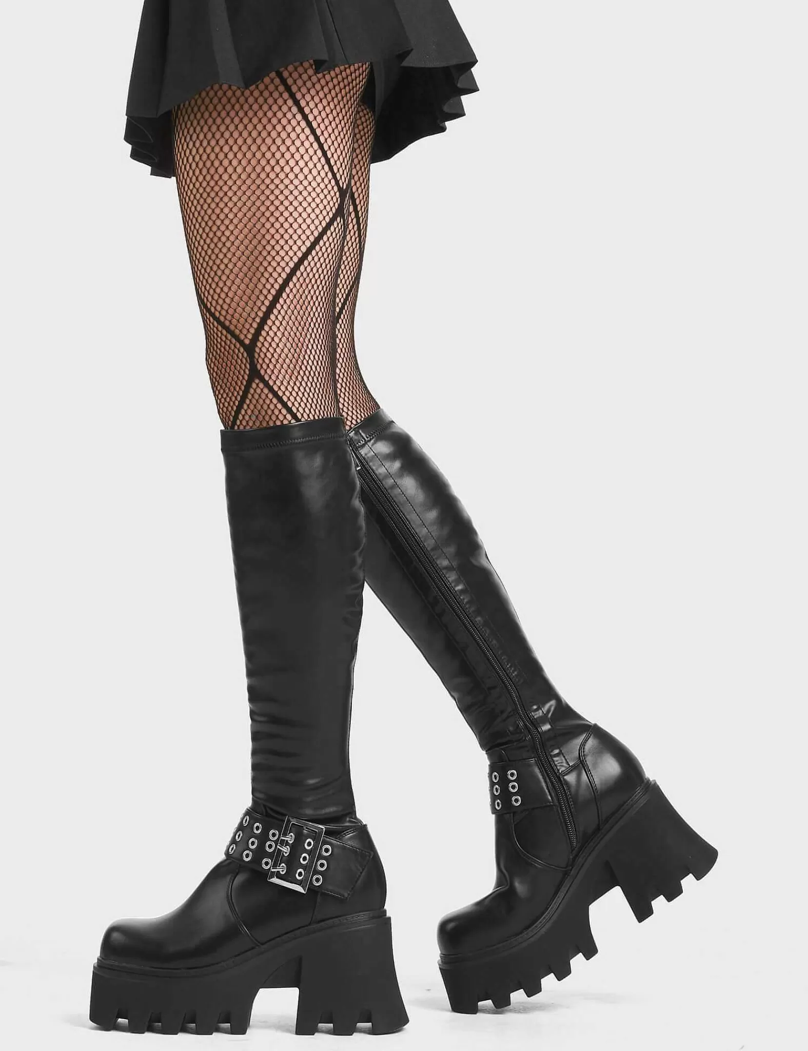 Lamoda Knee High>Praise You Chunky Platform Knee High Boots