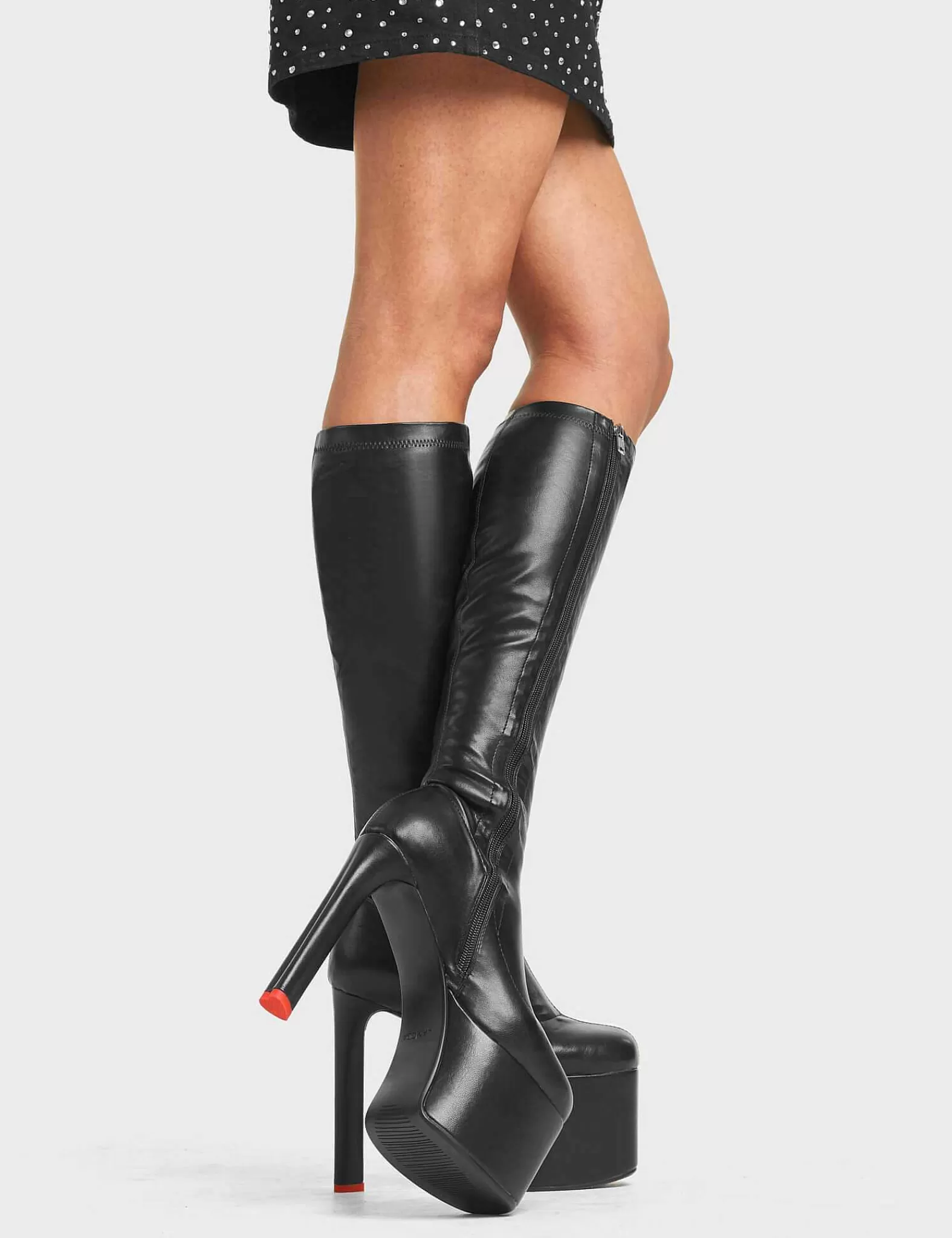 Lamoda Knee High>Rockstar Girlfriend Platform Knee High Boots