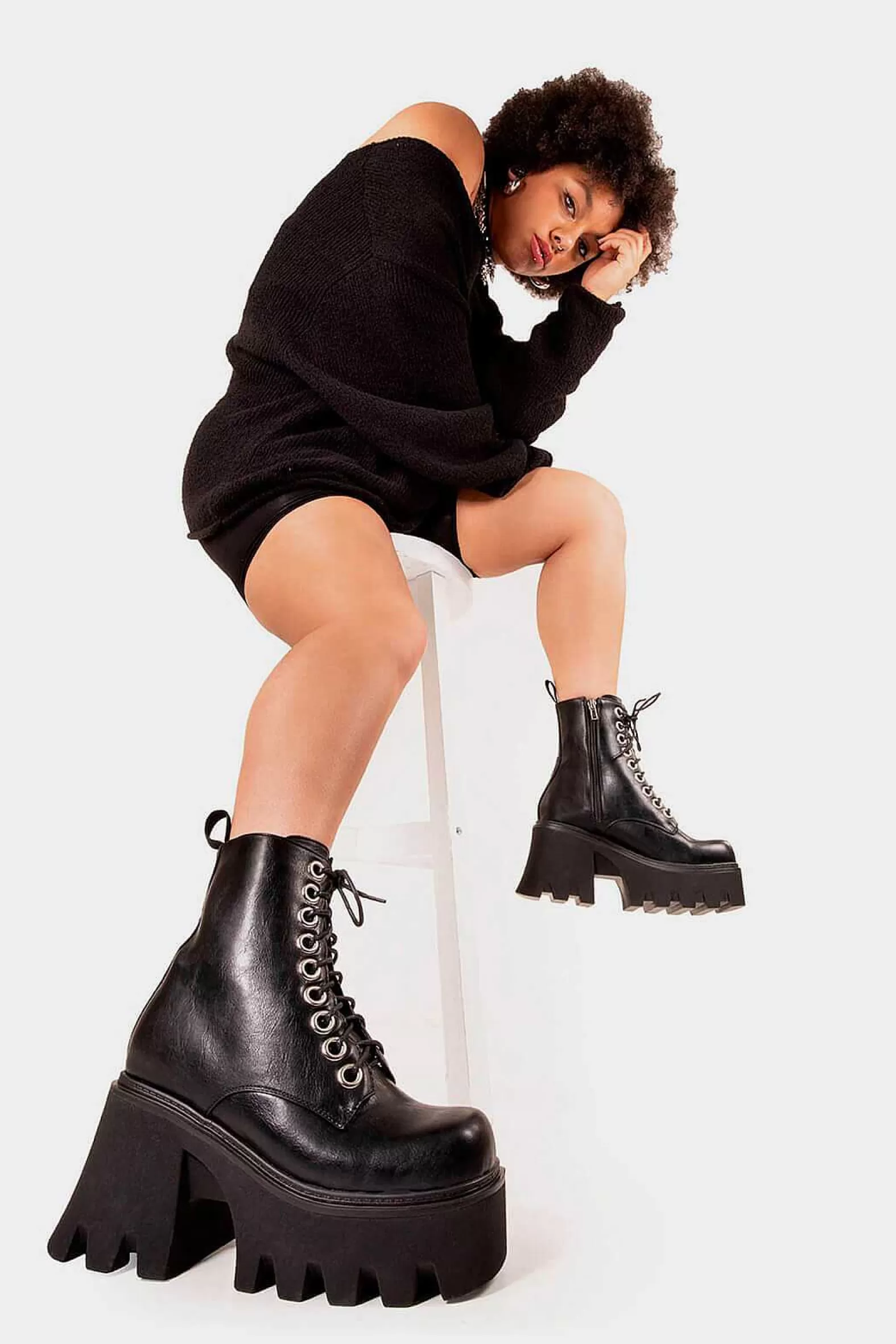 Lamoda Platform>Run To You Chunky Platform Ankle Boots