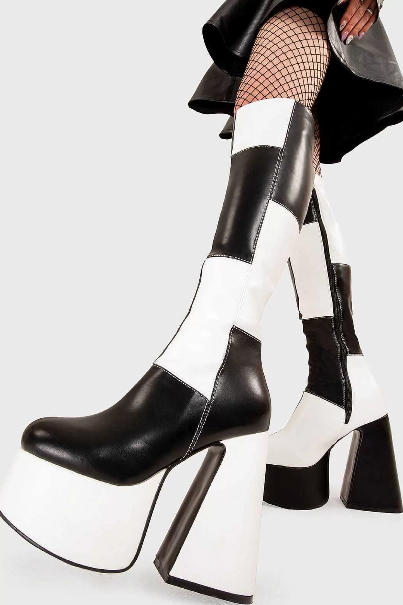 Lamoda Knee High>Runway Platform Knee High Boots